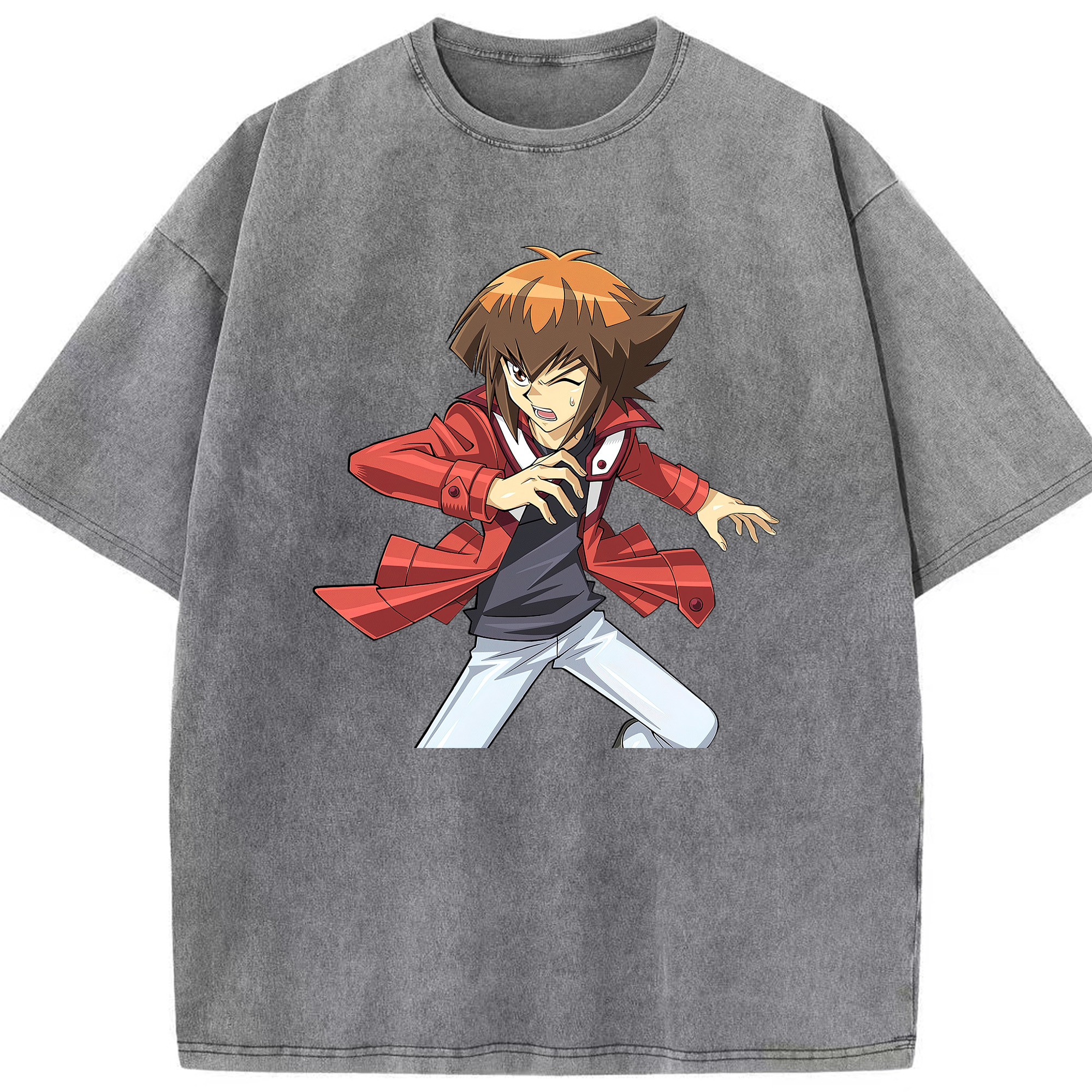 （画像用） 遊☆戯☆王 Yu-Gi-Oh! 綿100% ヴィンテージ風 半袖Tシャツ（フロントプリント）
