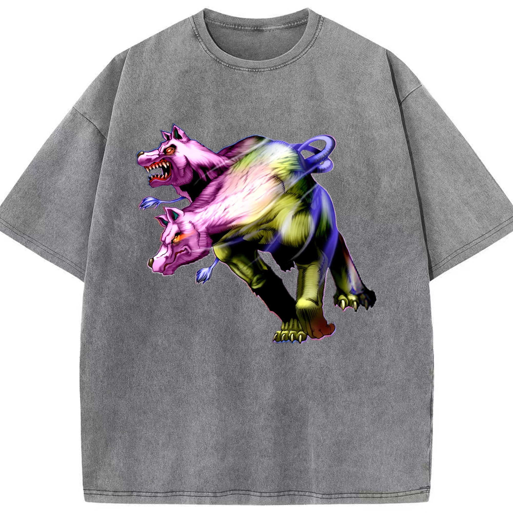 （画像用） 遊☆戯☆王 Yu-Gi-Oh! 綿100% ヴィンテージ風 半袖Tシャツ（フロントプリント）