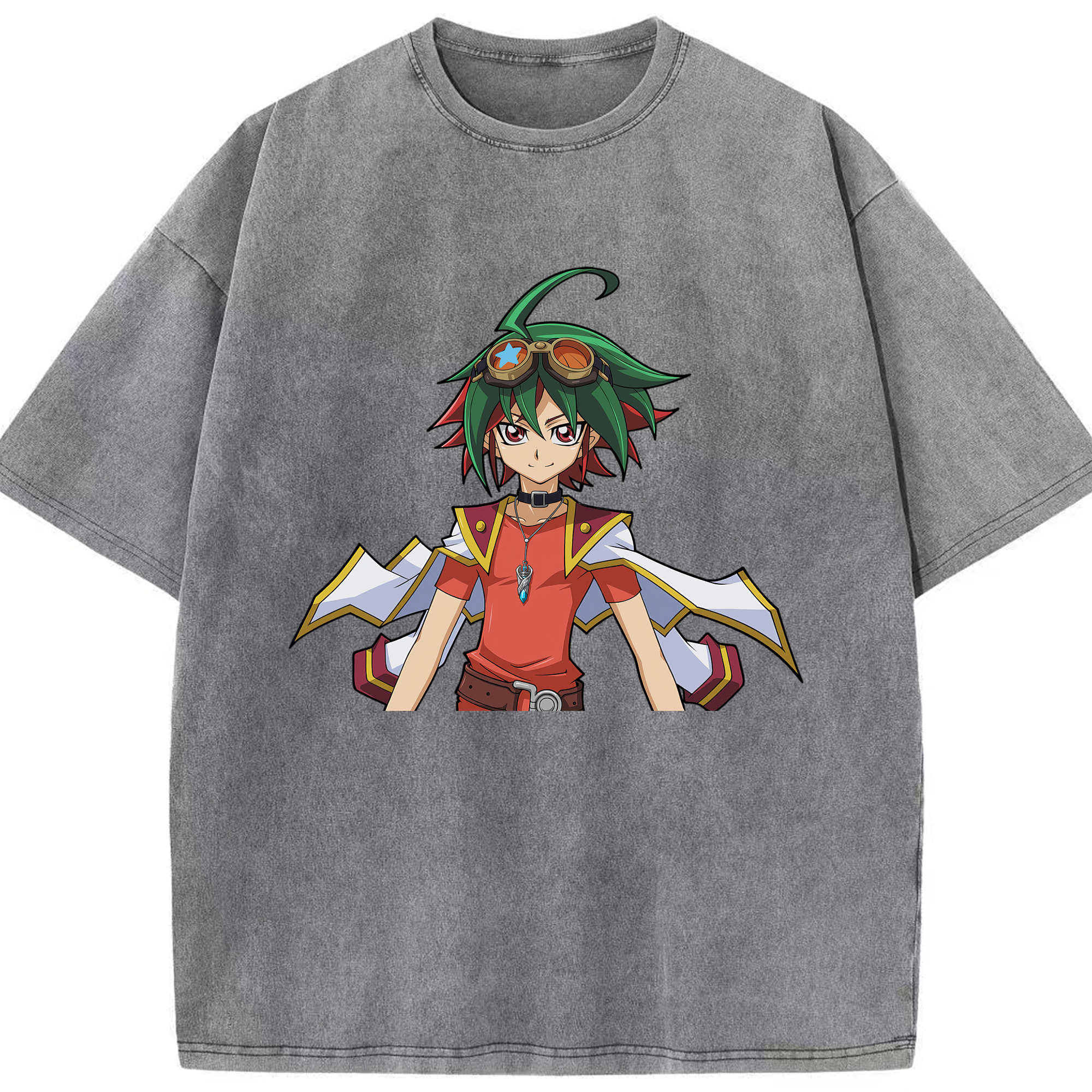 （画像用） 遊☆戯☆王 Yu-Gi-Oh! 綿100% ヴィンテージ風 半袖Tシャツ（フロントプリント）