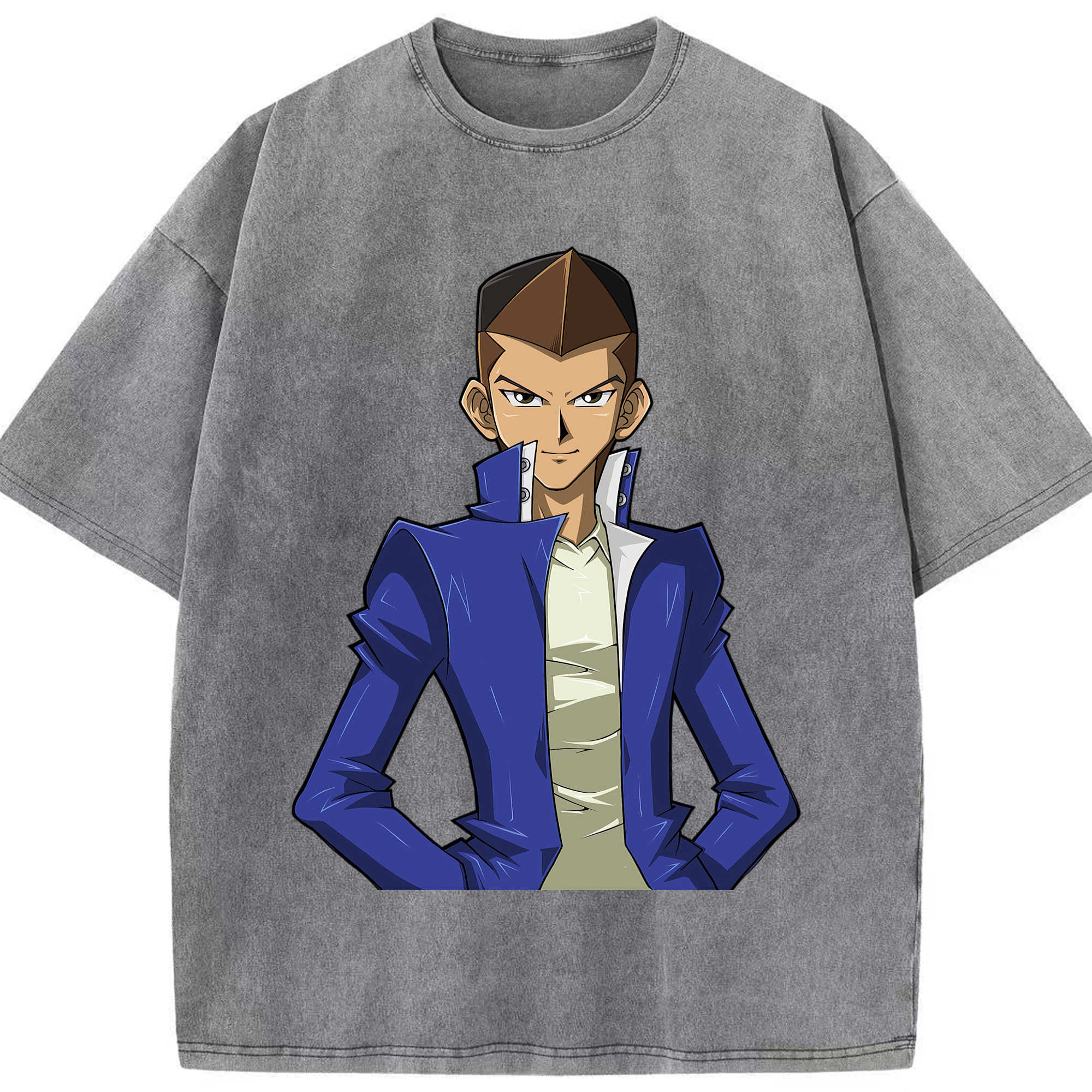 （画像用） 遊☆戯☆王 Yu-Gi-Oh! 綿100% ヴィンテージ風 半袖Tシャツ（フロントプリント）