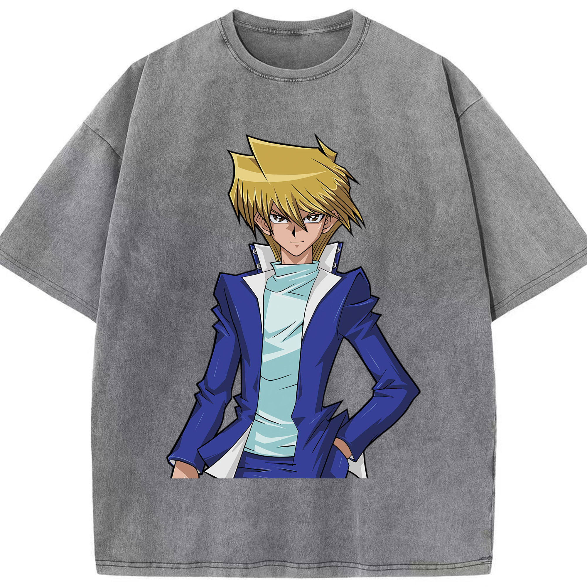 （画像用） 遊☆戯☆王 Yu-Gi-Oh! 綿100% ヴィンテージ風 半袖Tシャツ（フロントプリント）
