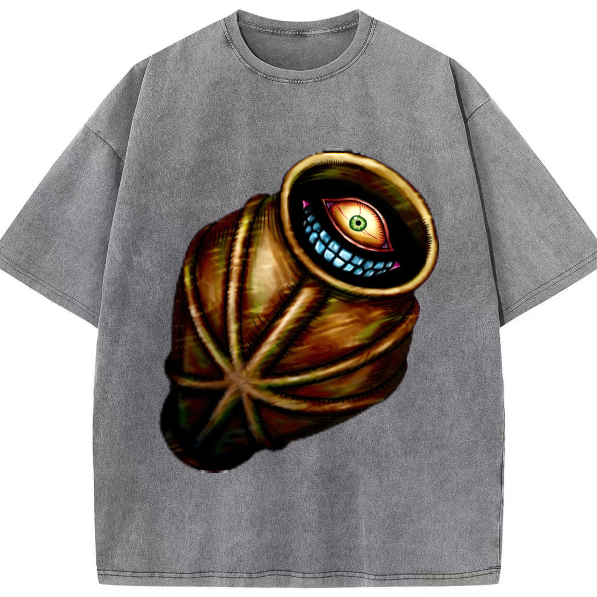 （画像用） 遊☆戯☆王 Yu-Gi-Oh! 綿100% ヴィンテージ風 半袖Tシャツ（フロントプリント）
