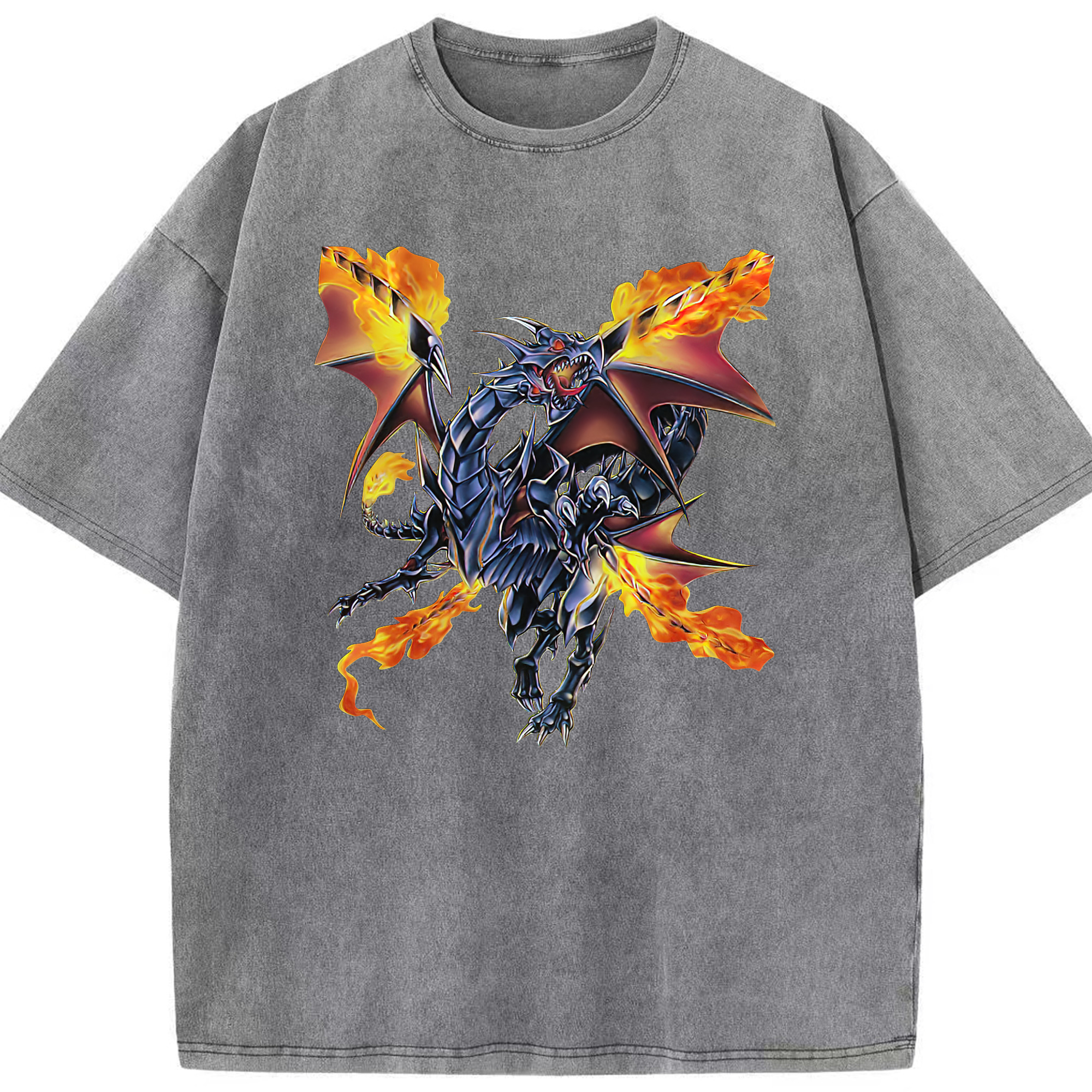 （画像用） 遊☆戯☆王 Yu-Gi-Oh! 綿100% ヴィンテージ風 半袖Tシャツ（フロントプリント）