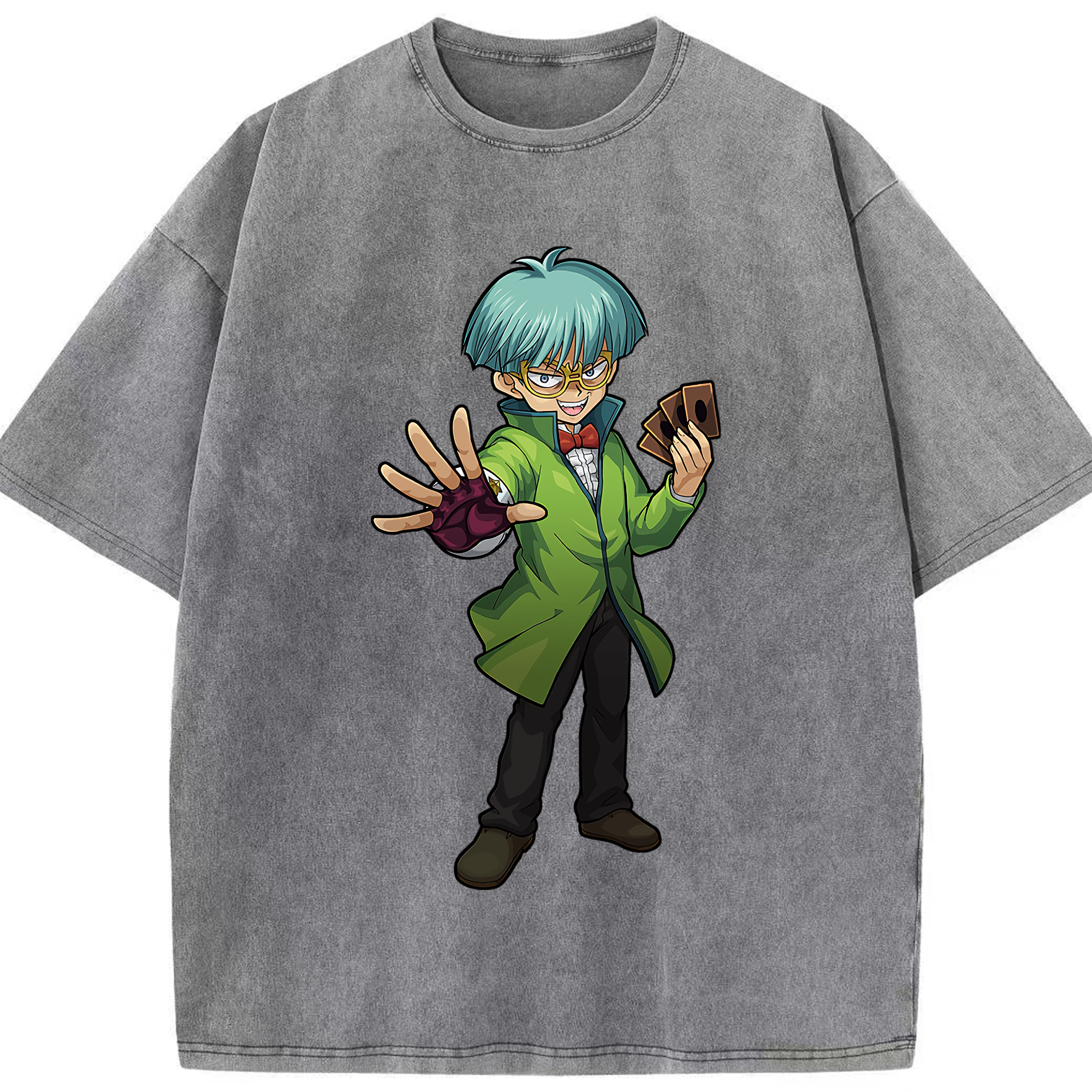 （画像用） 遊☆戯☆王 Yu-Gi-Oh! 綿100% ヴィンテージ風 半袖Tシャツ（フロントプリント）