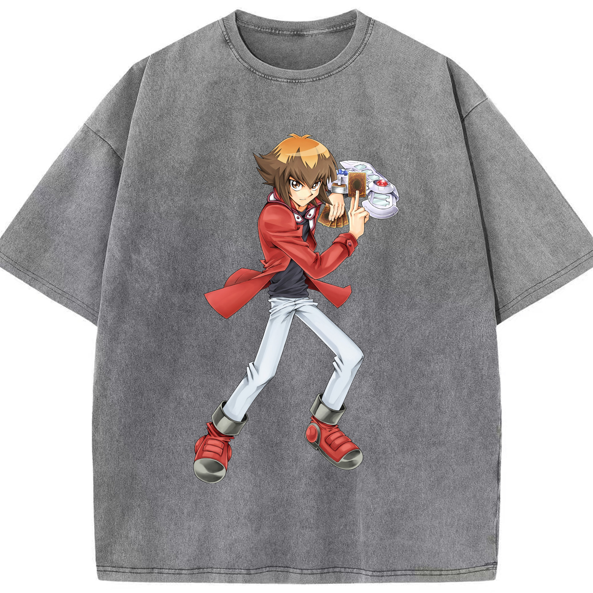 （画像用） 遊☆戯☆王 Yu-Gi-Oh! 綿100% ヴィンテージ風 半袖Tシャツ（フロントプリント）