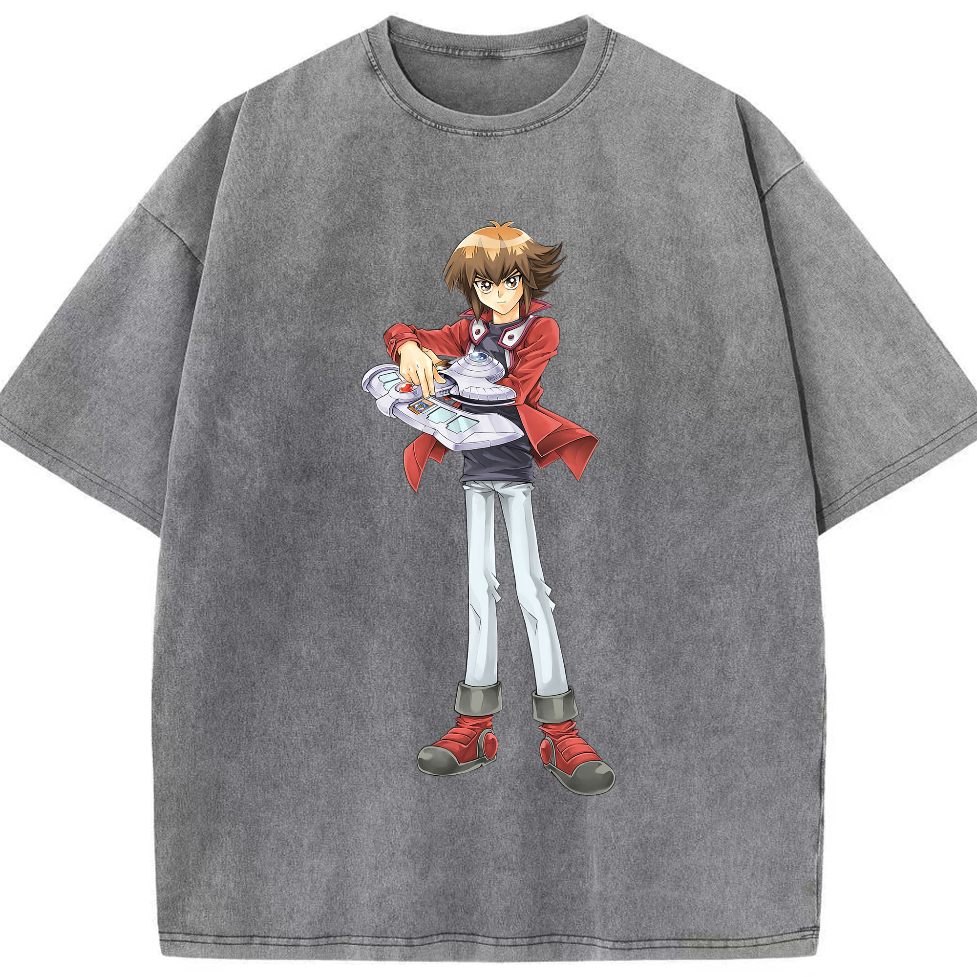 （画像用） 遊☆戯☆王 Yu-Gi-Oh! 綿100% ヴィンテージ風 半袖Tシャツ（フロントプリント）