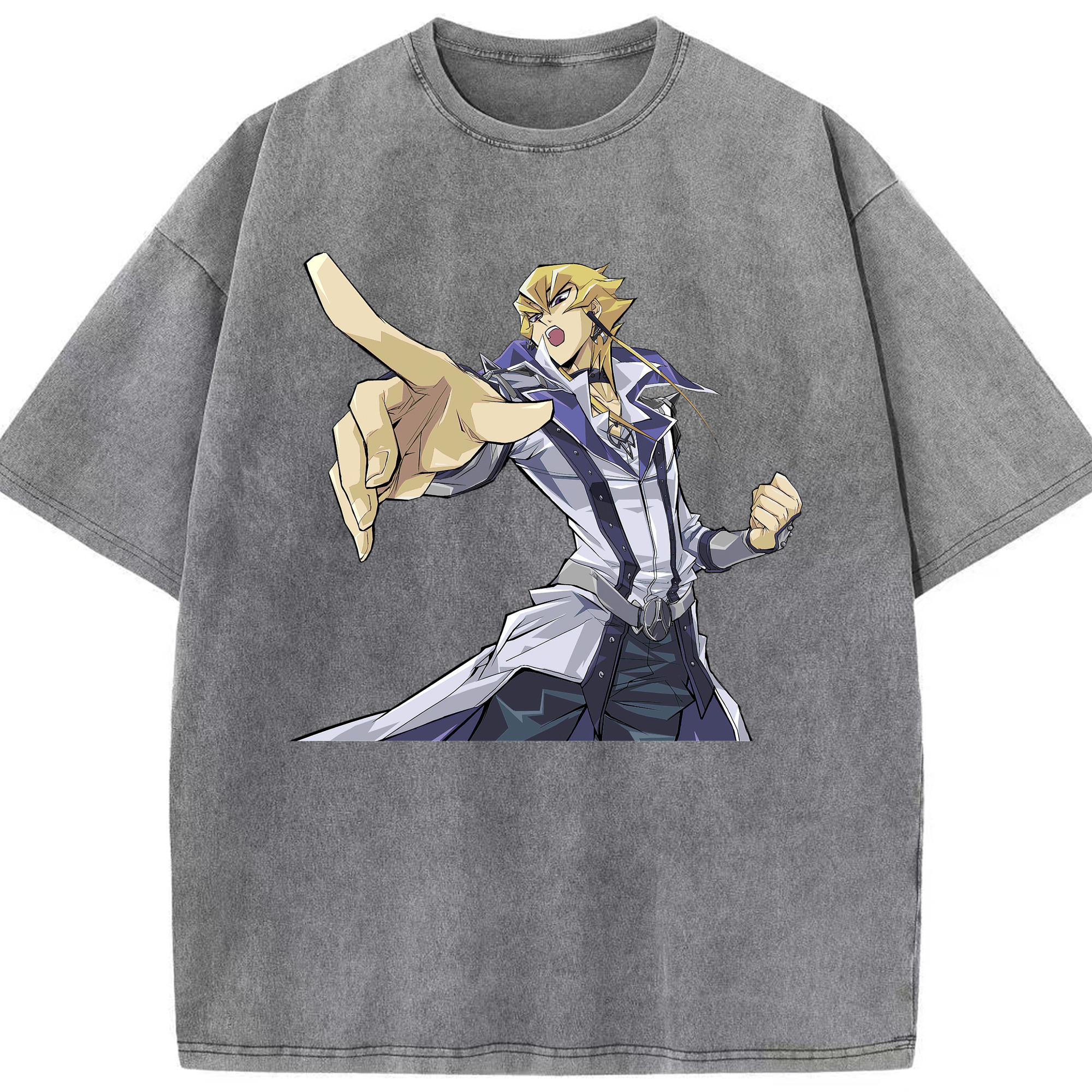 （画像用） 遊☆戯☆王 Yu-Gi-Oh! 綿100% ヴィンテージ風 半袖Tシャツ（フロントプリント）