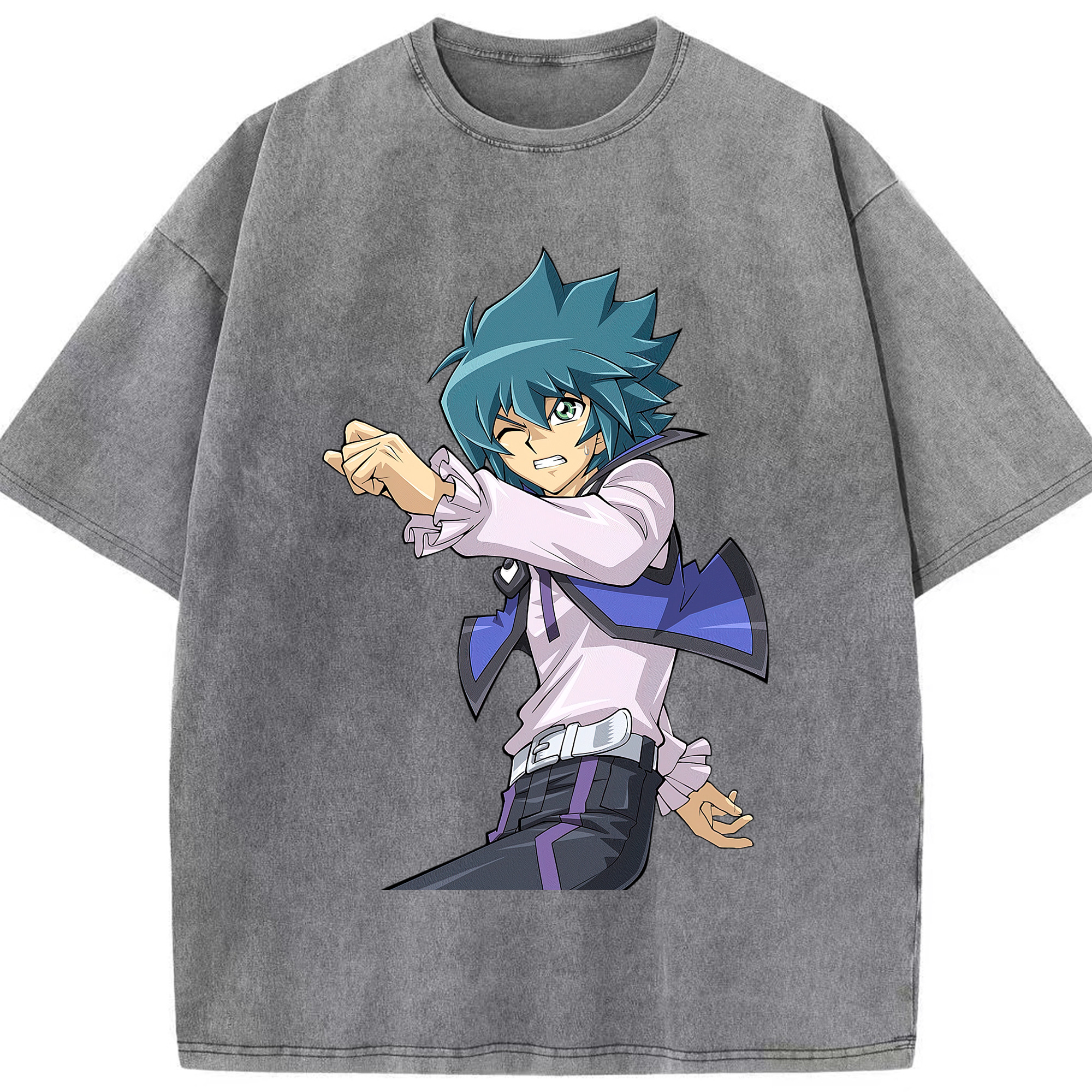 （画像用） 遊☆戯☆王 Yu-Gi-Oh! 綿100% ヴィンテージ風 半袖Tシャツ（フロントプリント）