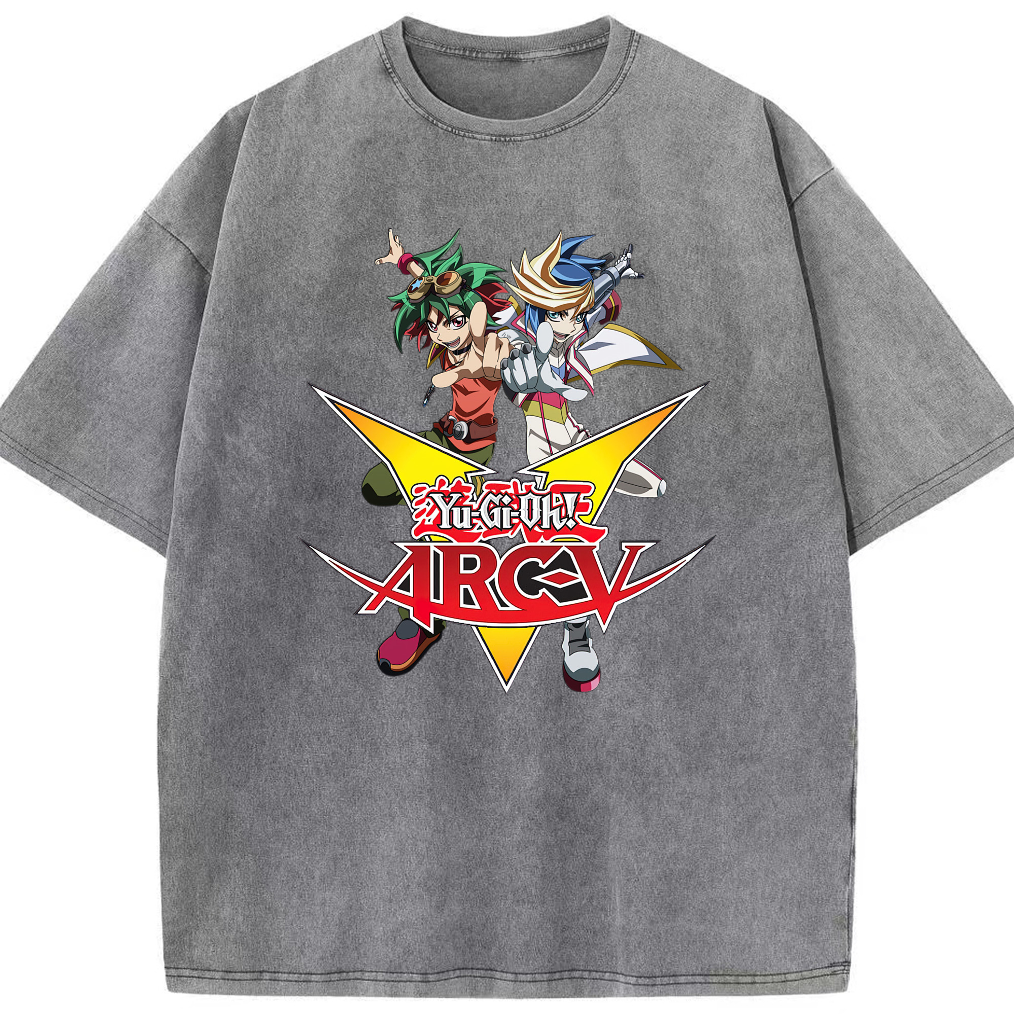 （画像用） 遊☆戯☆王 Yu-Gi-Oh! 綿100% ヴィンテージ風 半袖Tシャツ（フロントプリント）