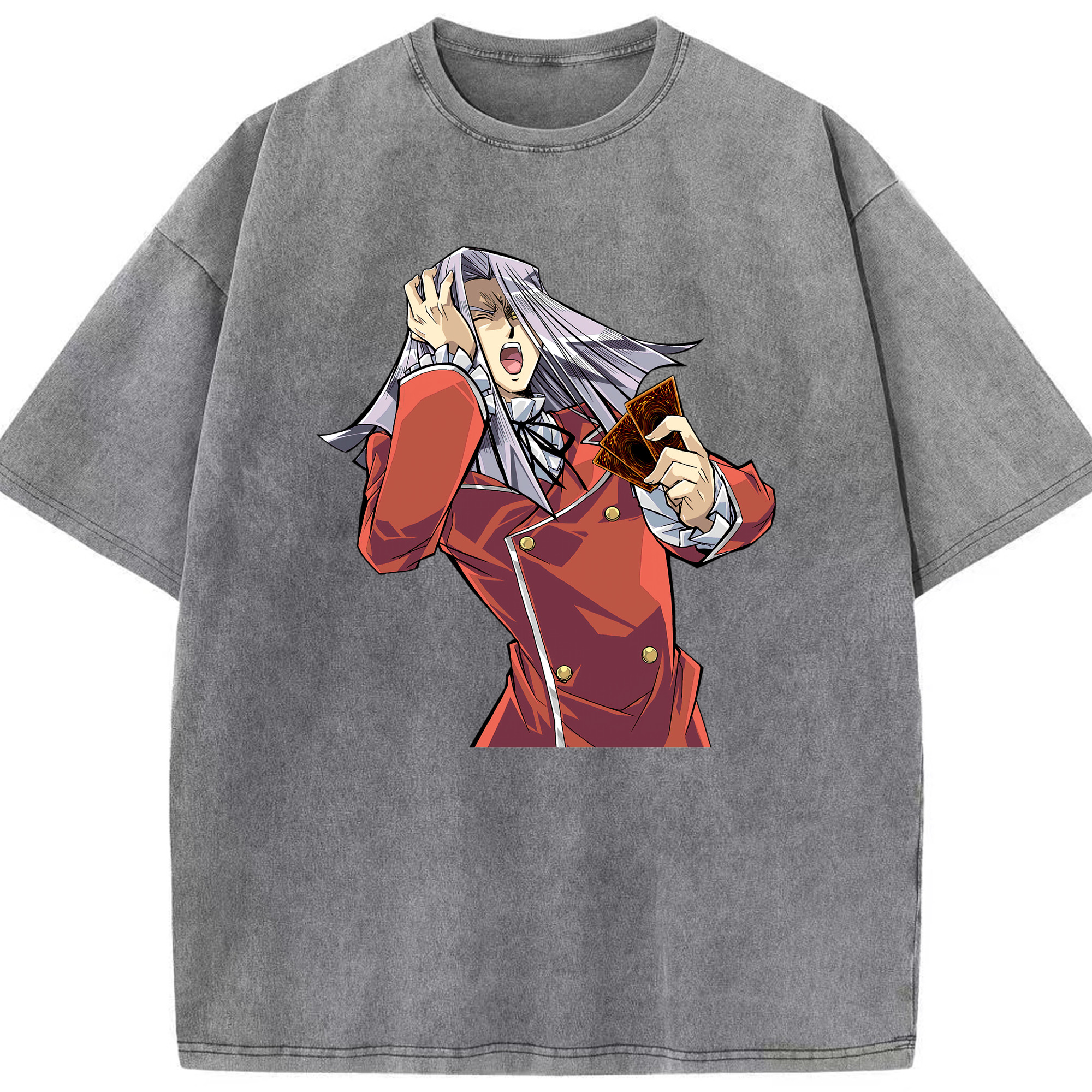 （画像用） 遊☆戯☆王 Yu-Gi-Oh! 綿100% ヴィンテージ風 半袖Tシャツ（フロントプリント）