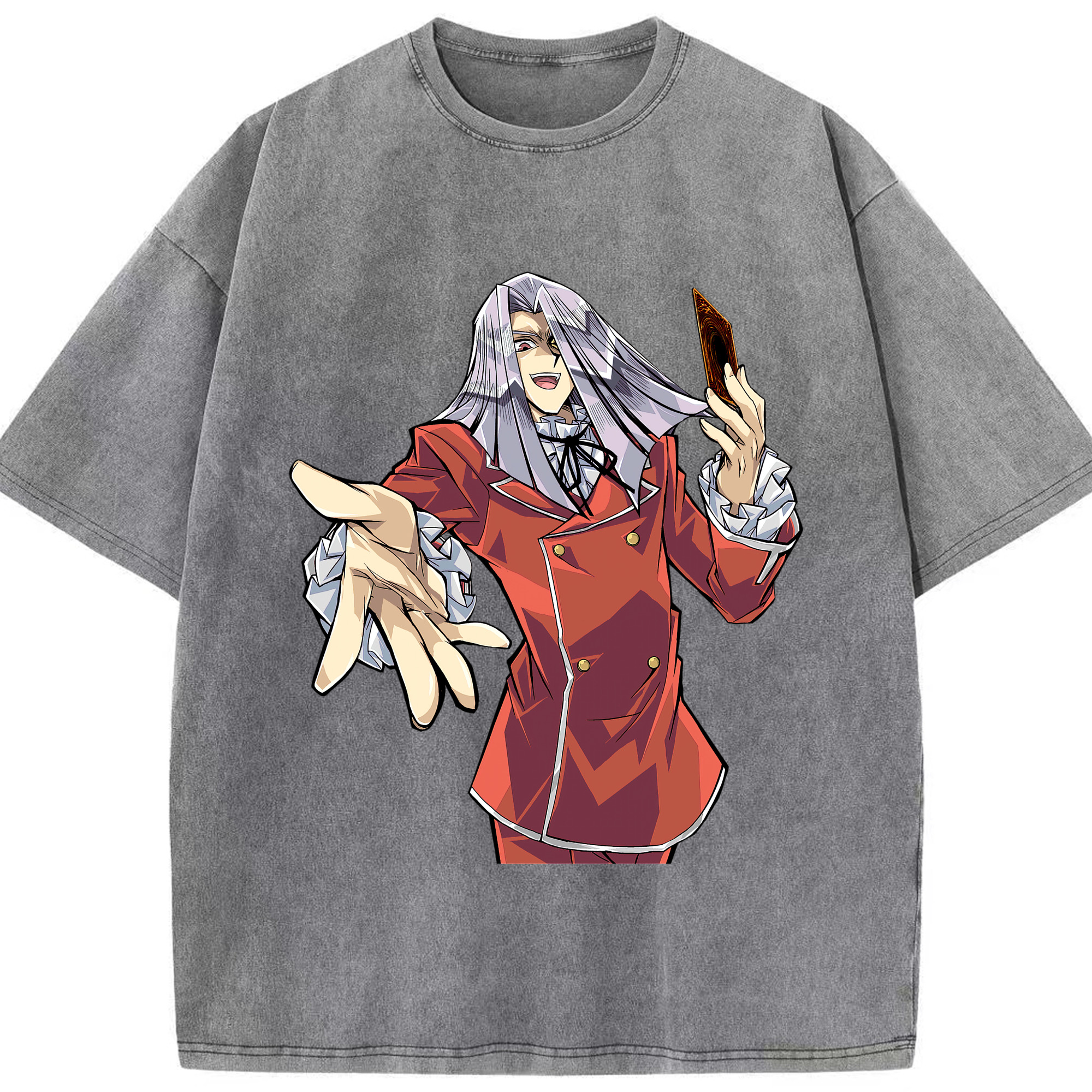 （画像用） 遊☆戯☆王 Yu-Gi-Oh! 綿100% ヴィンテージ風 半袖Tシャツ（フロントプリント）