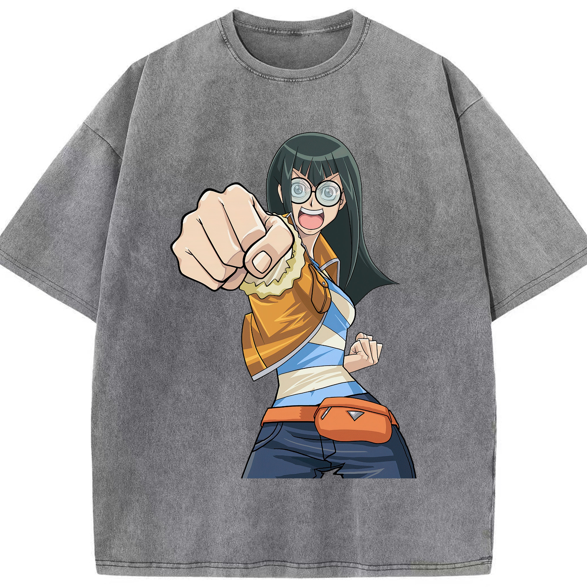 （画像用） 遊☆戯☆王 Yu-Gi-Oh! 綿100% ヴィンテージ風 半袖Tシャツ（フロントプリント）