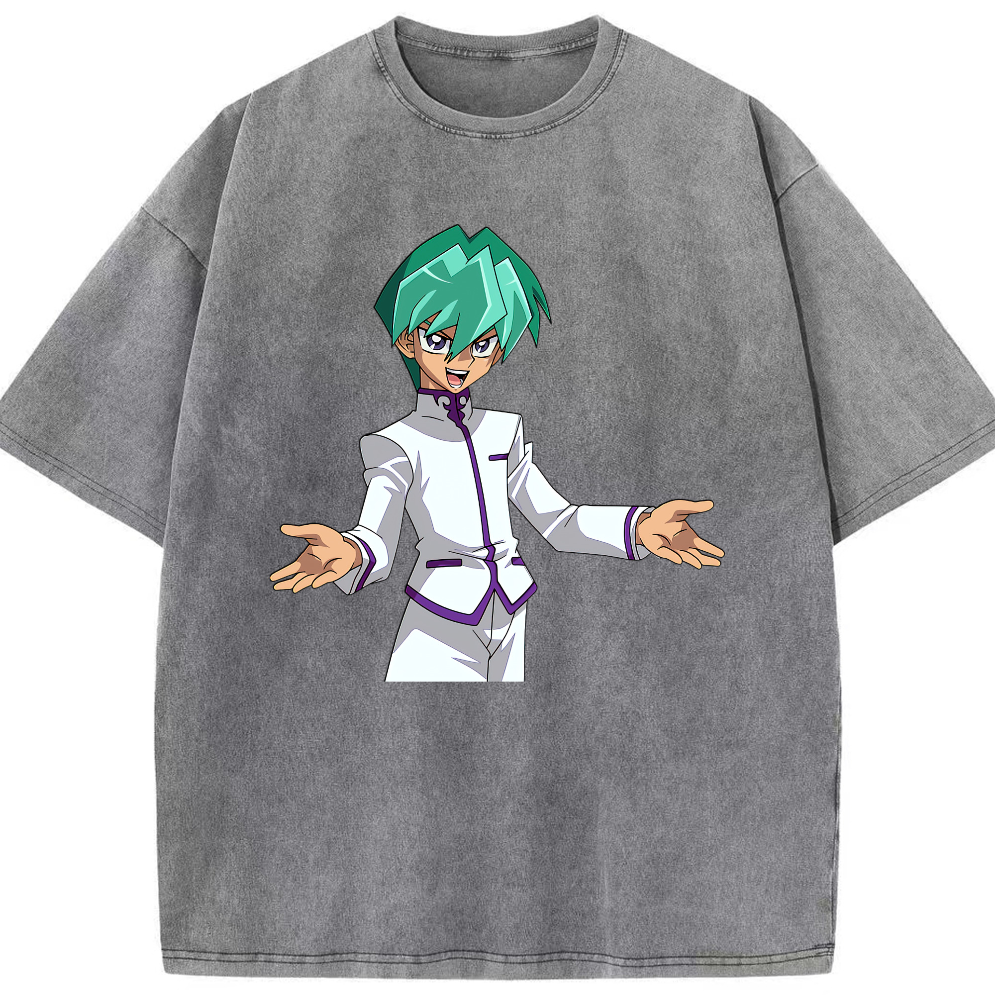 （画像用） 遊☆戯☆王 Yu-Gi-Oh! 綿100% ヴィンテージ風 半袖Tシャツ（フロントプリント）