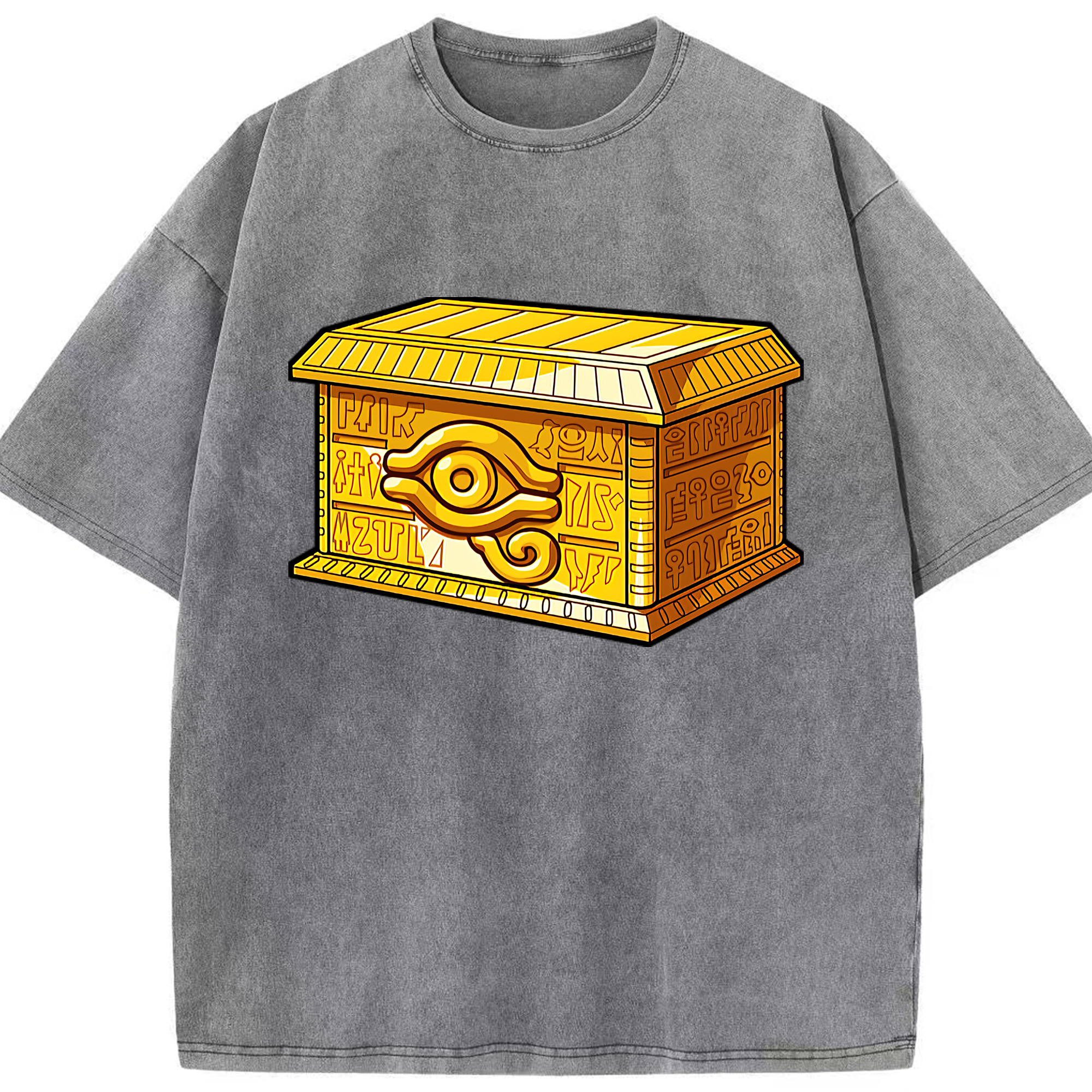 （画像用） 遊☆戯☆王 Yu-Gi-Oh! 綿100% ヴィンテージ風 半袖Tシャツ（フロントプリント）