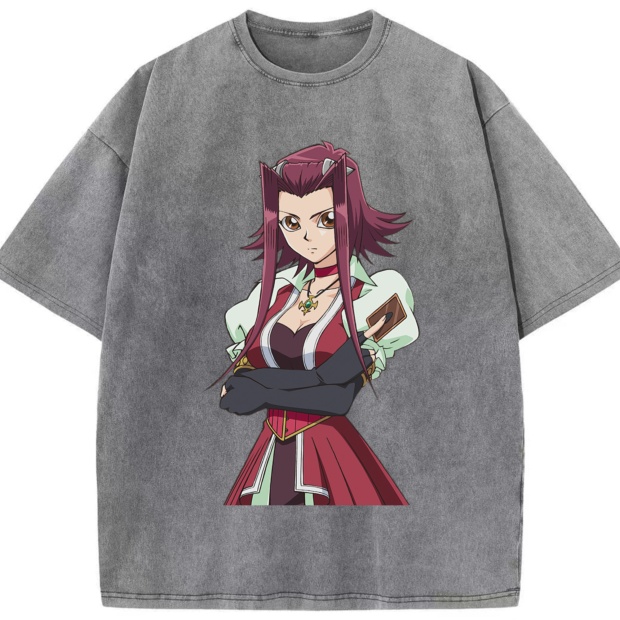 （画像用） 遊☆戯☆王 Yu-Gi-Oh! 綿100% ヴィンテージ風 半袖Tシャツ（フロントプリント）