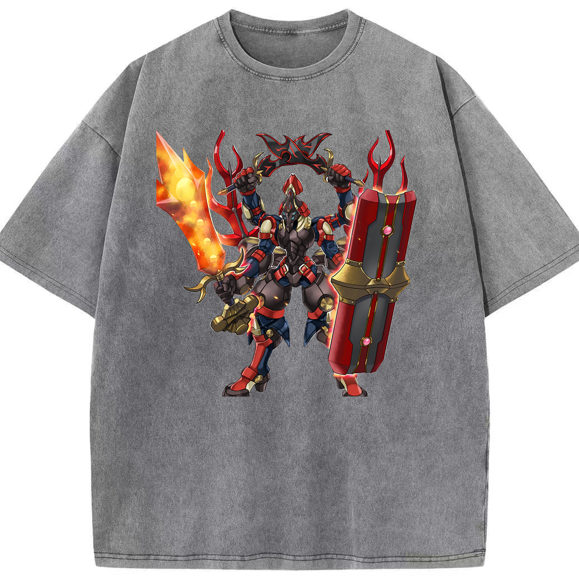 （画像用） 遊☆戯☆王 Yu-Gi-Oh! 綿100% ヴィンテージ風 半袖Tシャツ（フロントプリント）