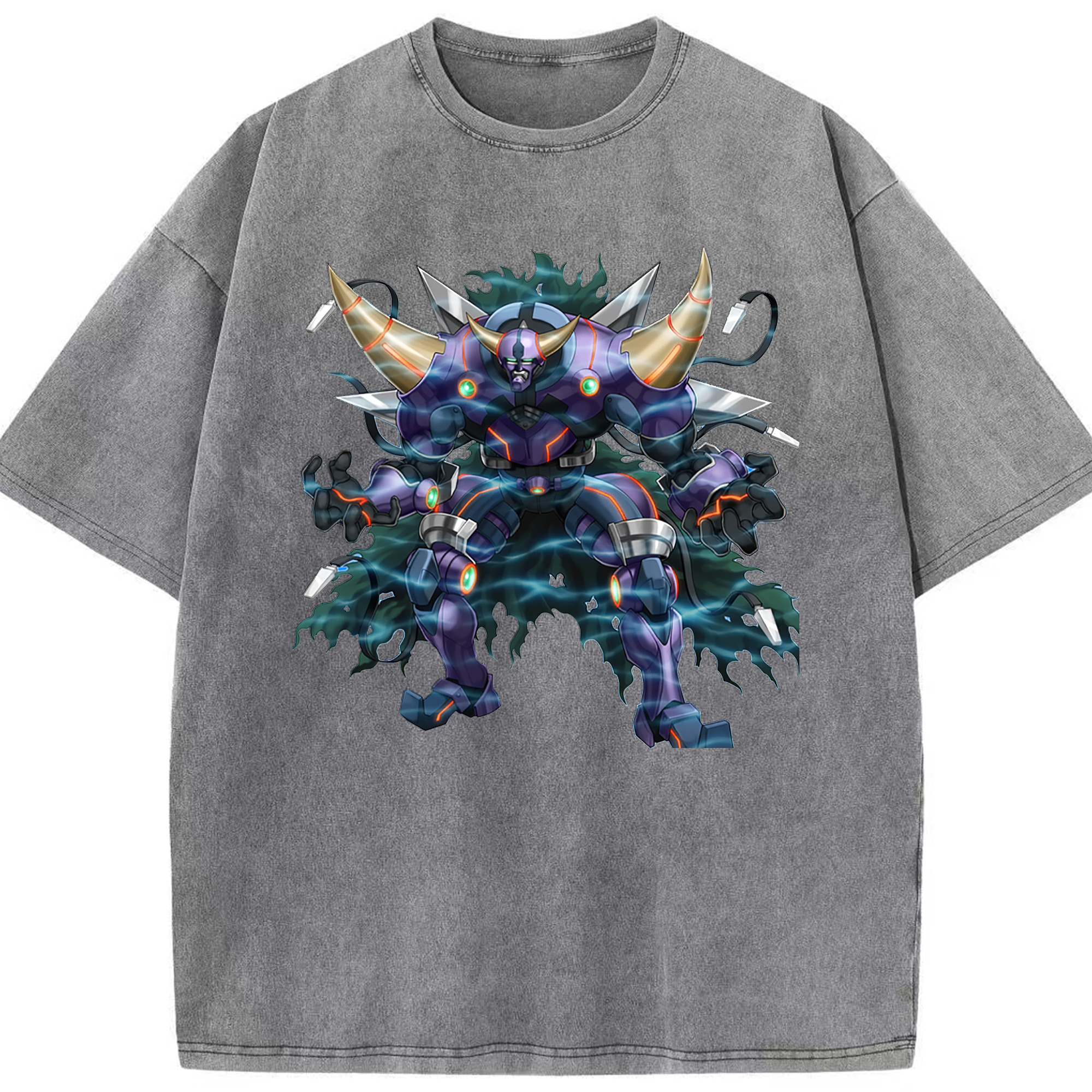 （画像用） 遊☆戯☆王 Yu-Gi-Oh! 綿100% ヴィンテージ風 半袖Tシャツ（フロントプリント）