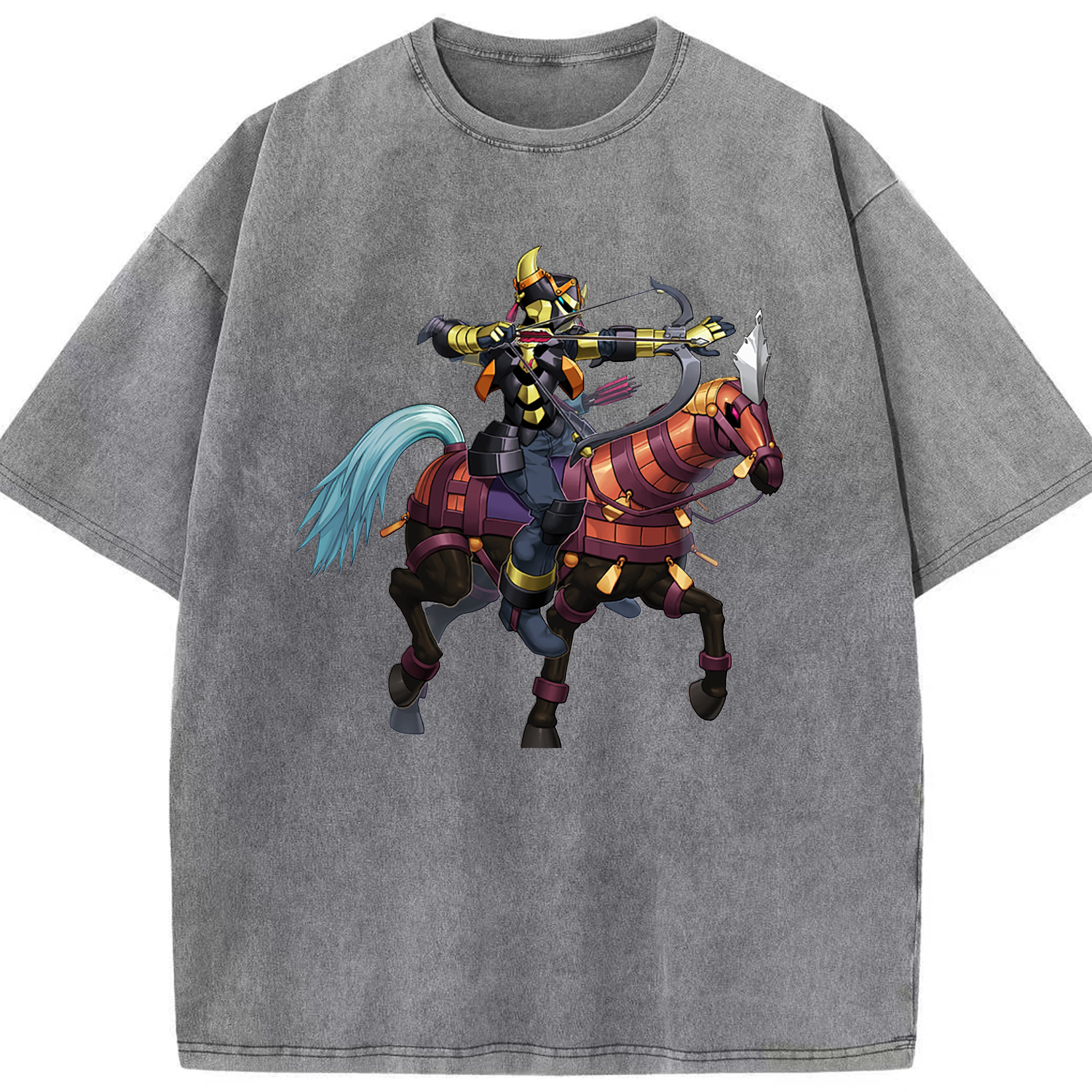 （画像用） 遊☆戯☆王 Yu-Gi-Oh! 綿100% ヴィンテージ風 半袖Tシャツ（フロントプリント）