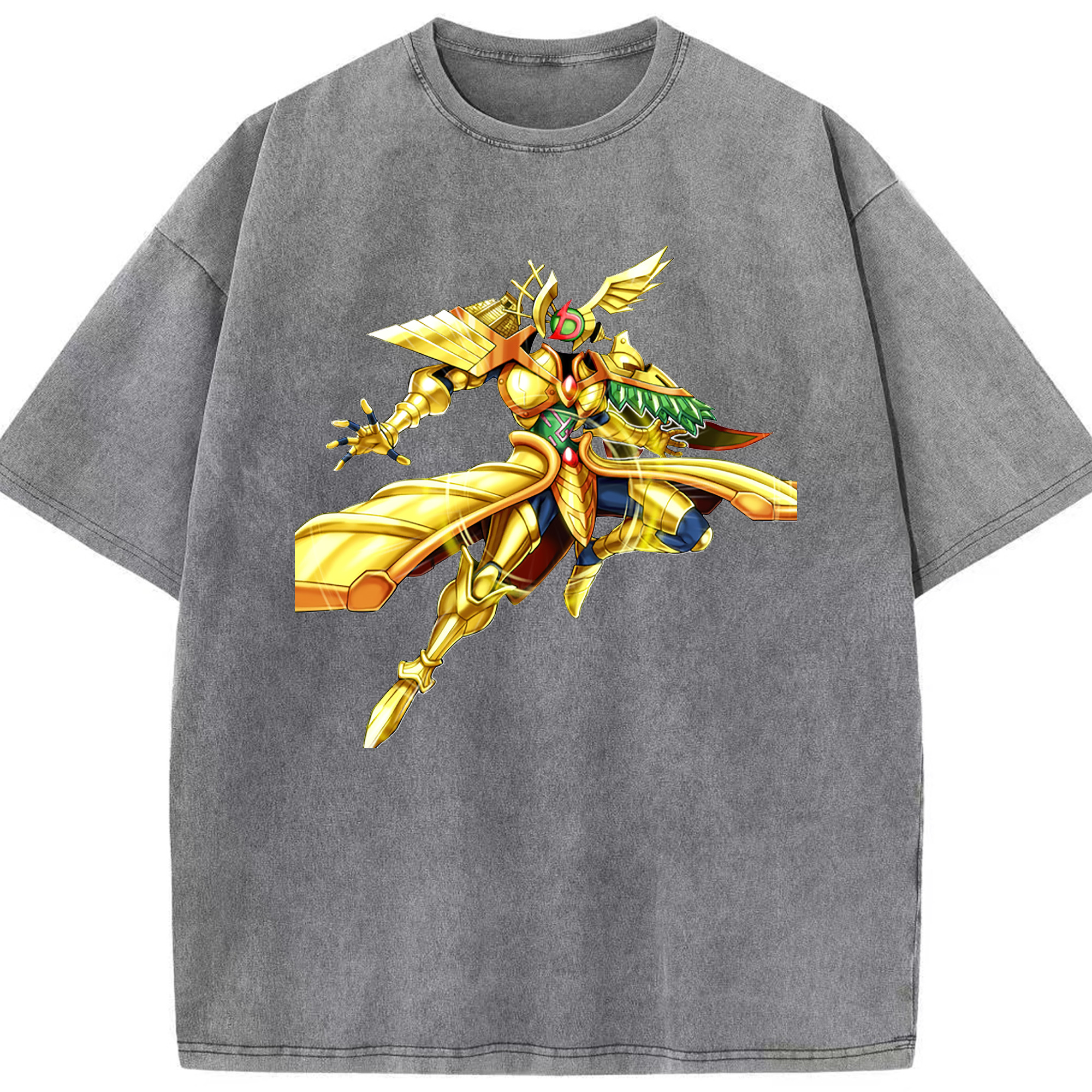 （画像用） 遊☆戯☆王 Yu-Gi-Oh! 綿100% ヴィンテージ風 半袖Tシャツ（フロントプリント）
