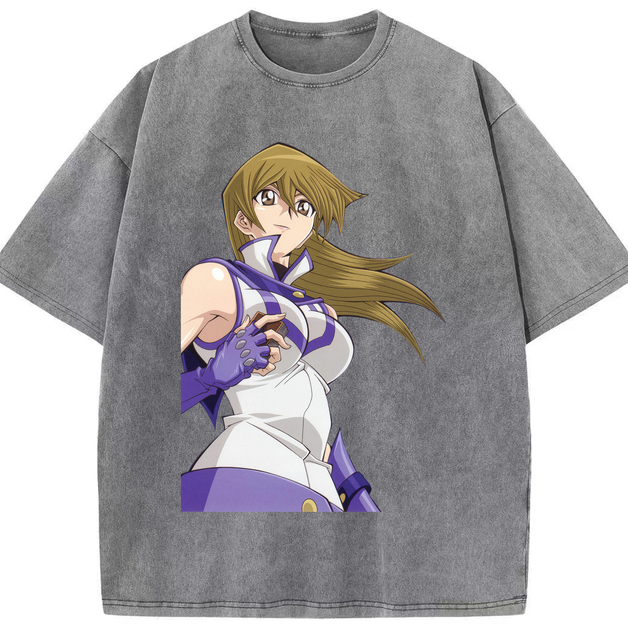 （画像用） 遊☆戯☆王 Yu-Gi-Oh! 綿100% ヴィンテージ風 半袖Tシャツ（フロントプリント）