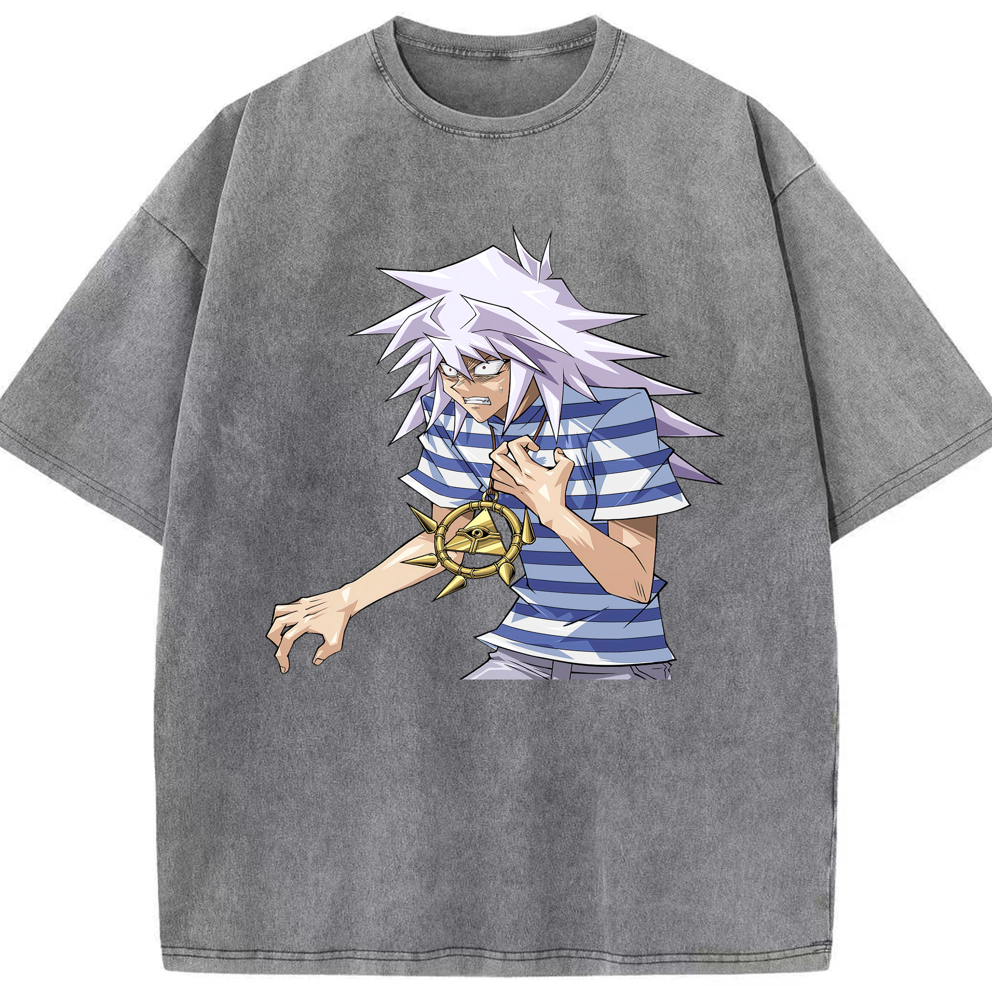（画像用） 遊☆戯☆王 Yu-Gi-Oh! 綿100% ヴィンテージ風 半袖Tシャツ（フロントプリント）