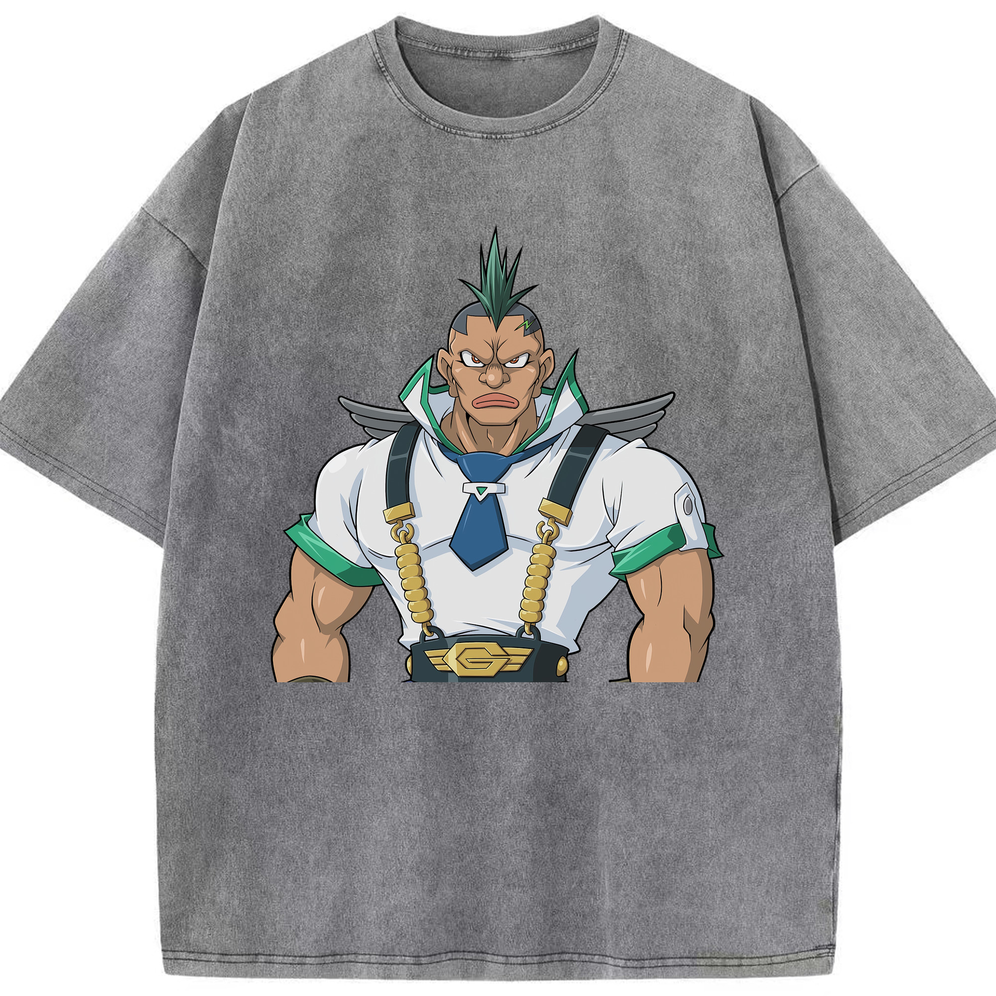 （画像用） 遊☆戯☆王 Yu-Gi-Oh! 綿100% ヴィンテージ風 半袖Tシャツ（フロントプリント）