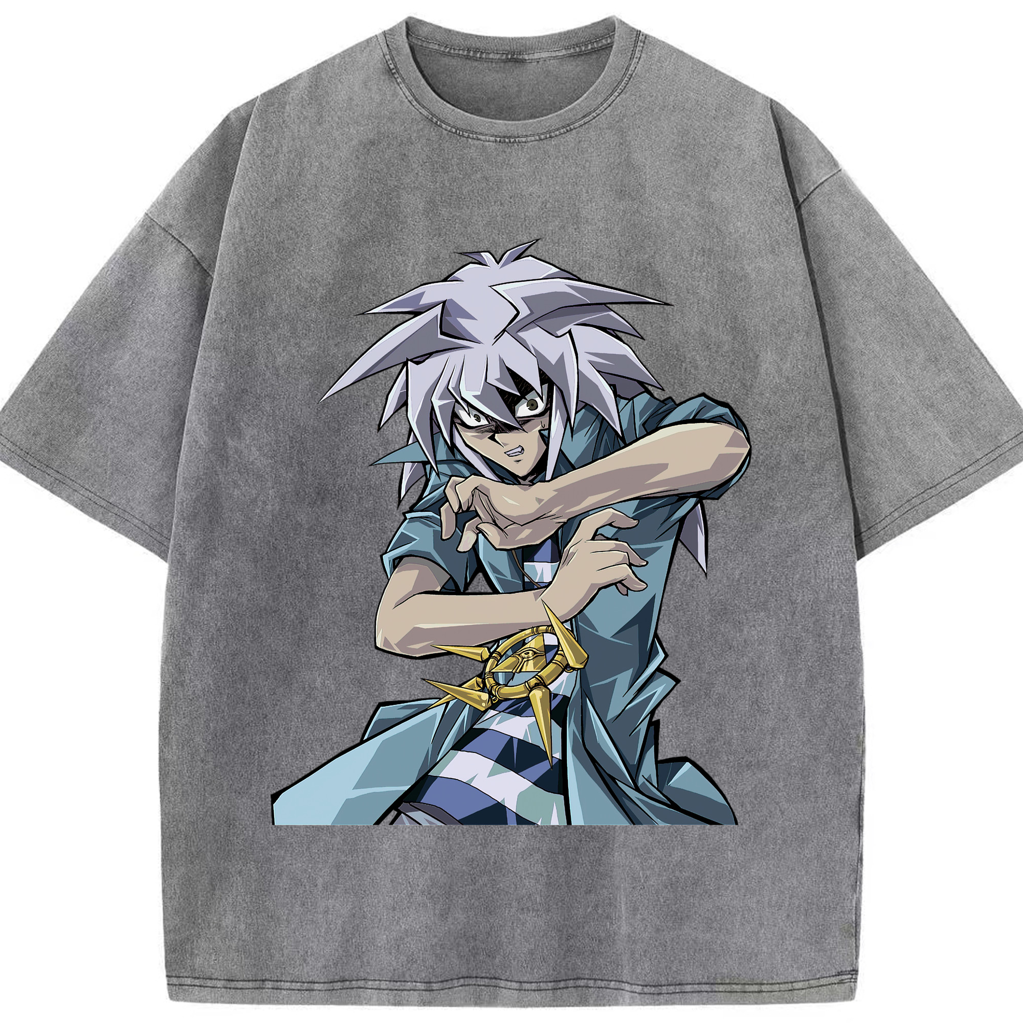 （画像用） 遊☆戯☆王 Yu-Gi-Oh! 綿100% ヴィンテージ風 半袖Tシャツ（フロントプリント）