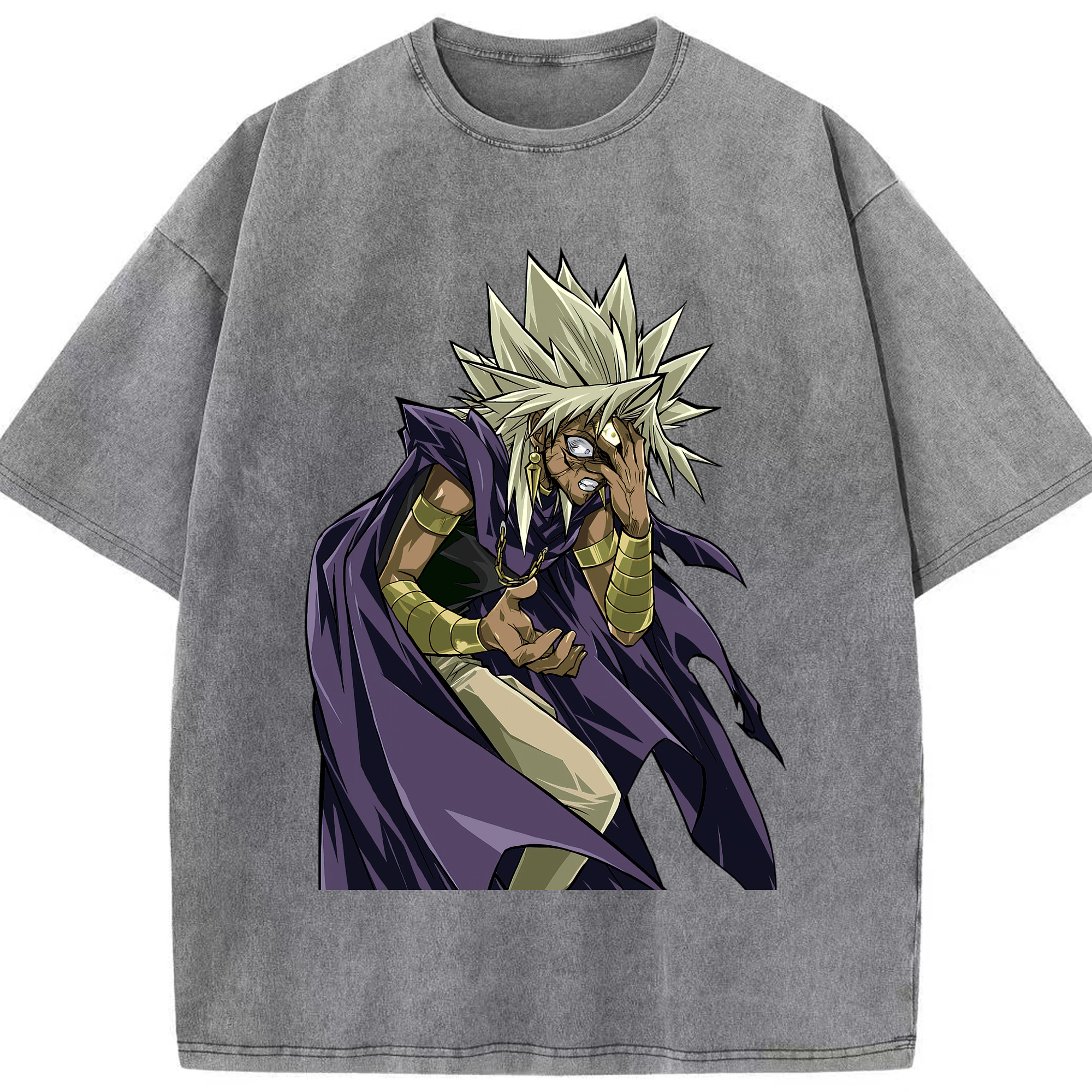 （画像用） 遊☆戯☆王 Yu-Gi-Oh! 綿100% ヴィンテージ風 半袖Tシャツ（フロントプリント）