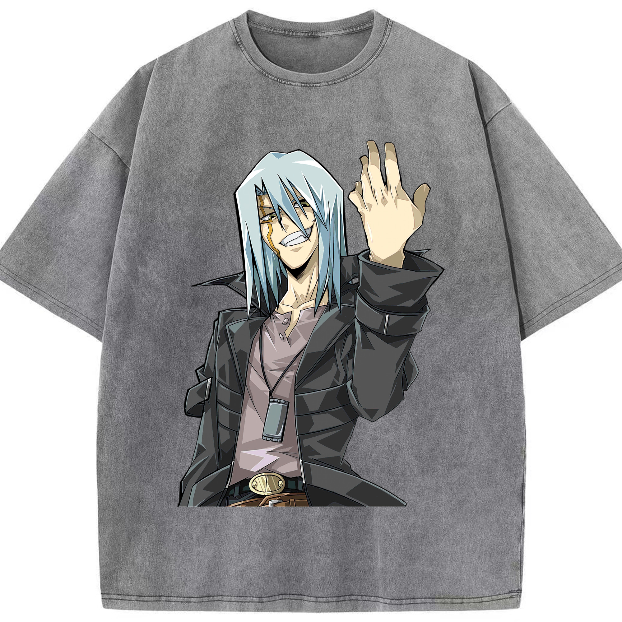 （画像用） 遊☆戯☆王 Yu-Gi-Oh! 綿100% ヴィンテージ風 半袖Tシャツ（フロントプリント）
