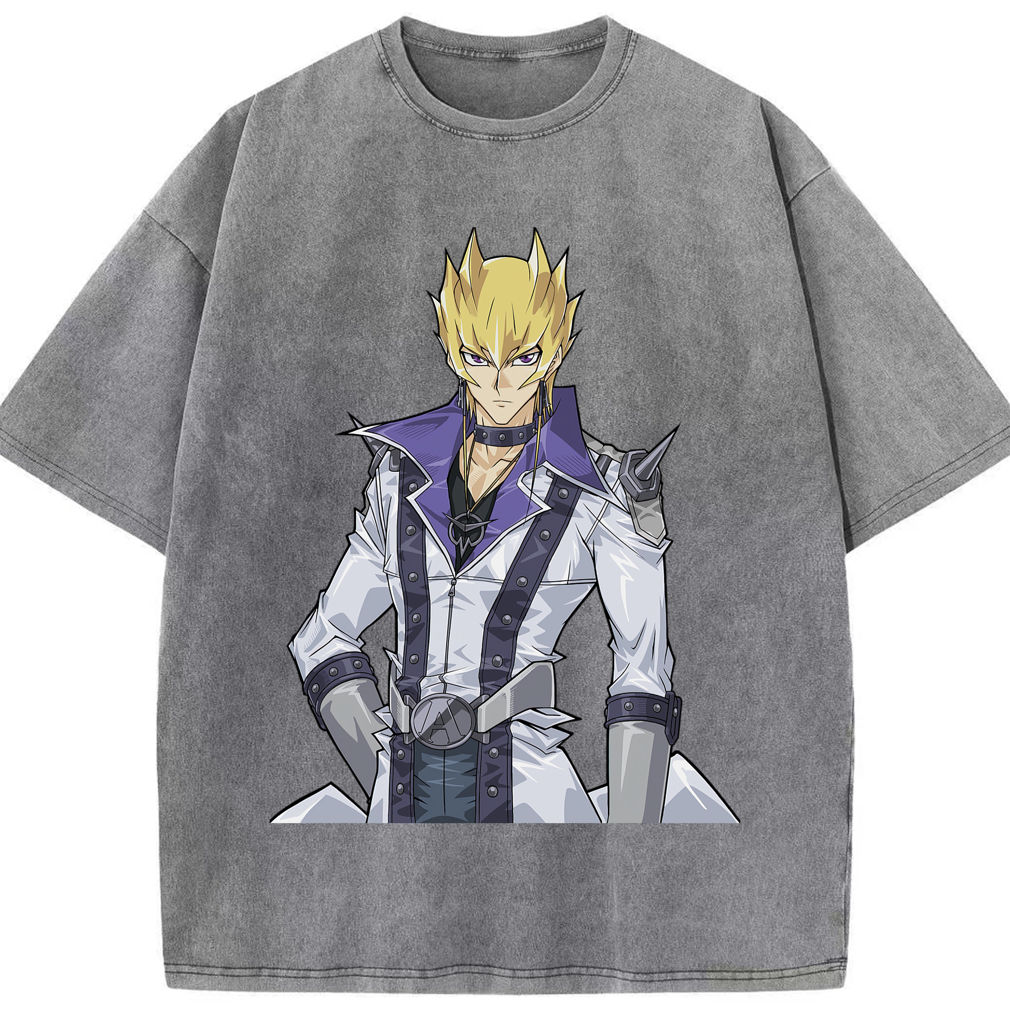 （画像用） 遊☆戯☆王 Yu-Gi-Oh! 綿100% ヴィンテージ風 半袖Tシャツ（フロントプリント）