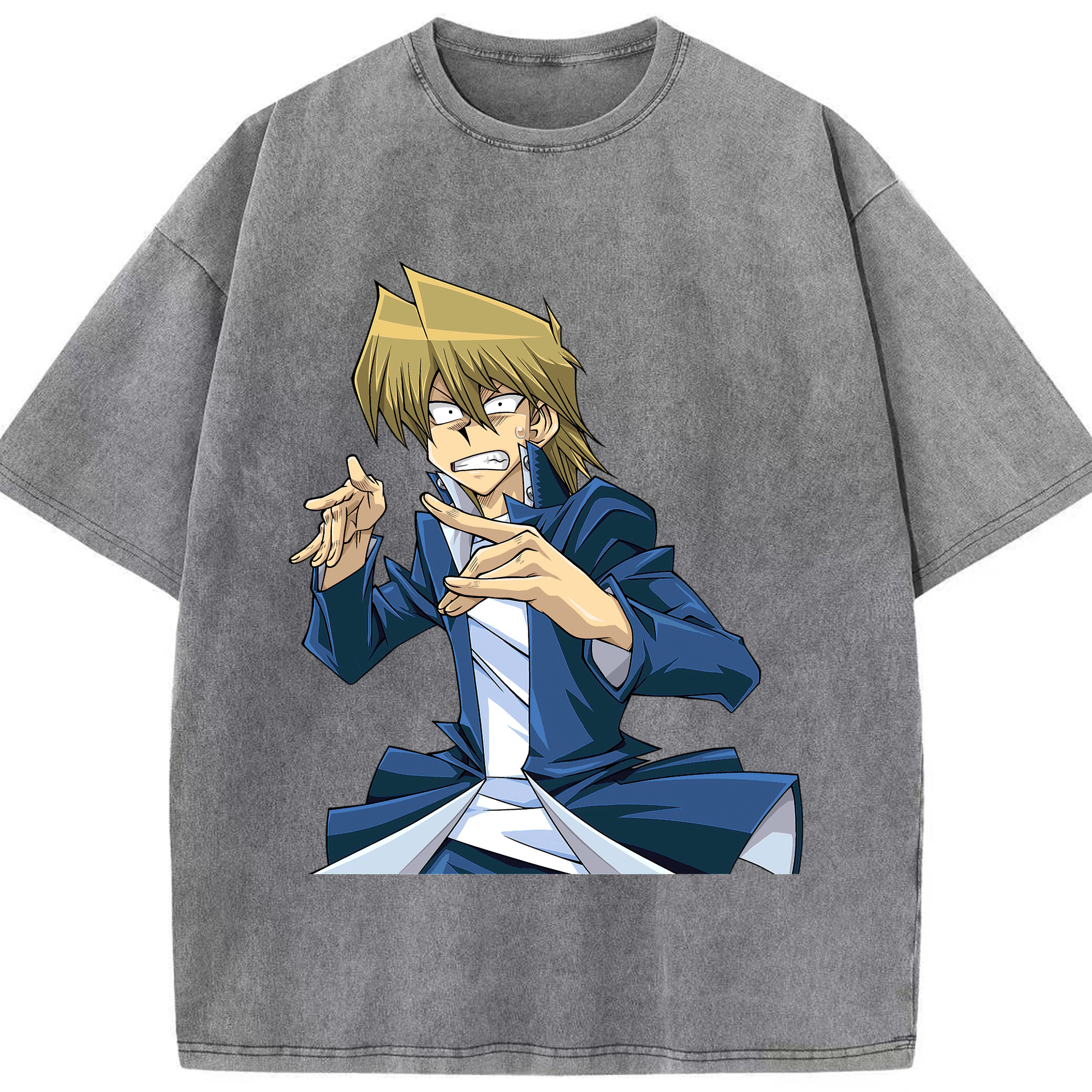 （画像用） 遊☆戯☆王 Yu-Gi-Oh! 綿100% ヴィンテージ風 半袖Tシャツ（フロントプリント）