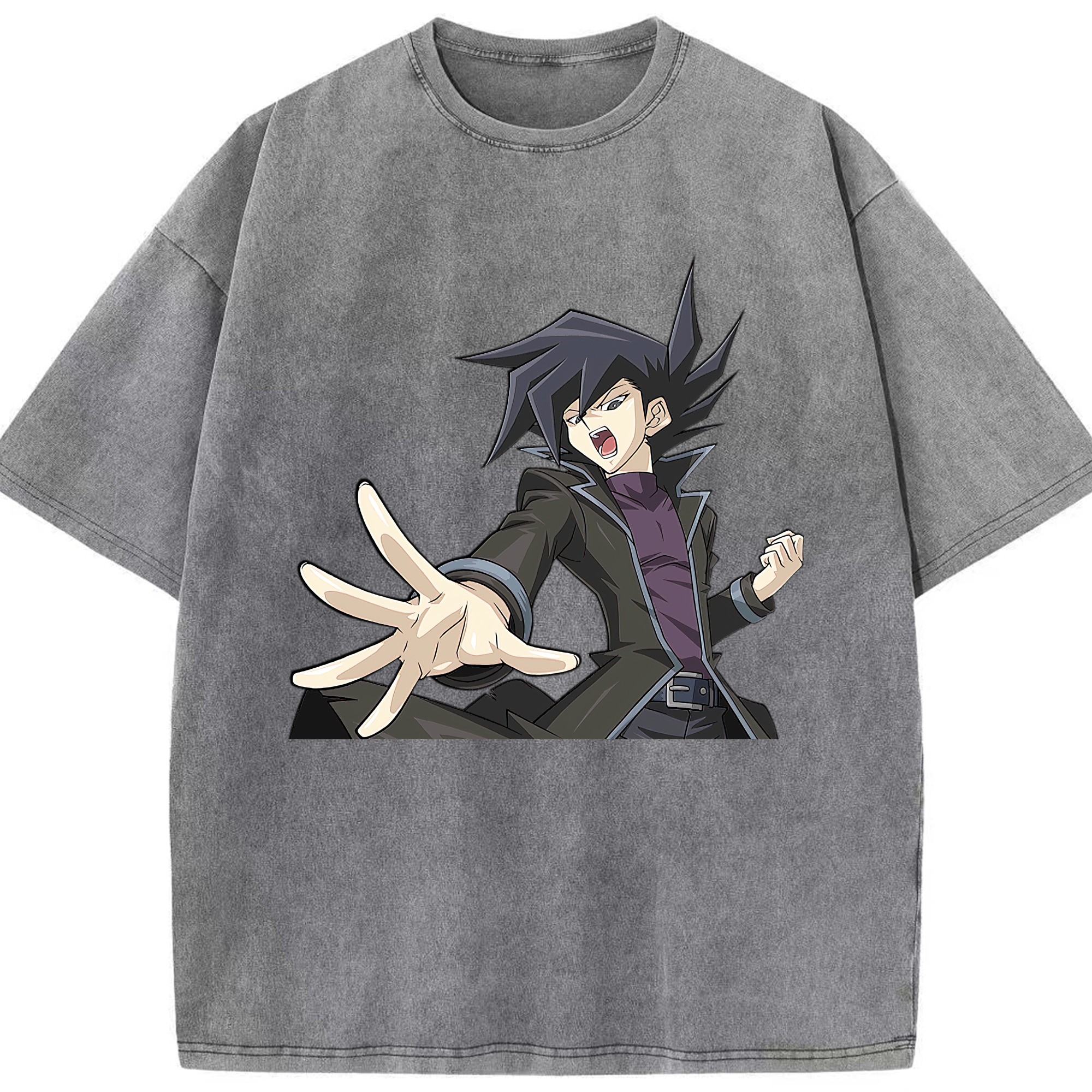 （画像用） 遊☆戯☆王 Yu-Gi-Oh! 綿100% ヴィンテージ風 半袖Tシャツ（フロントプリント）