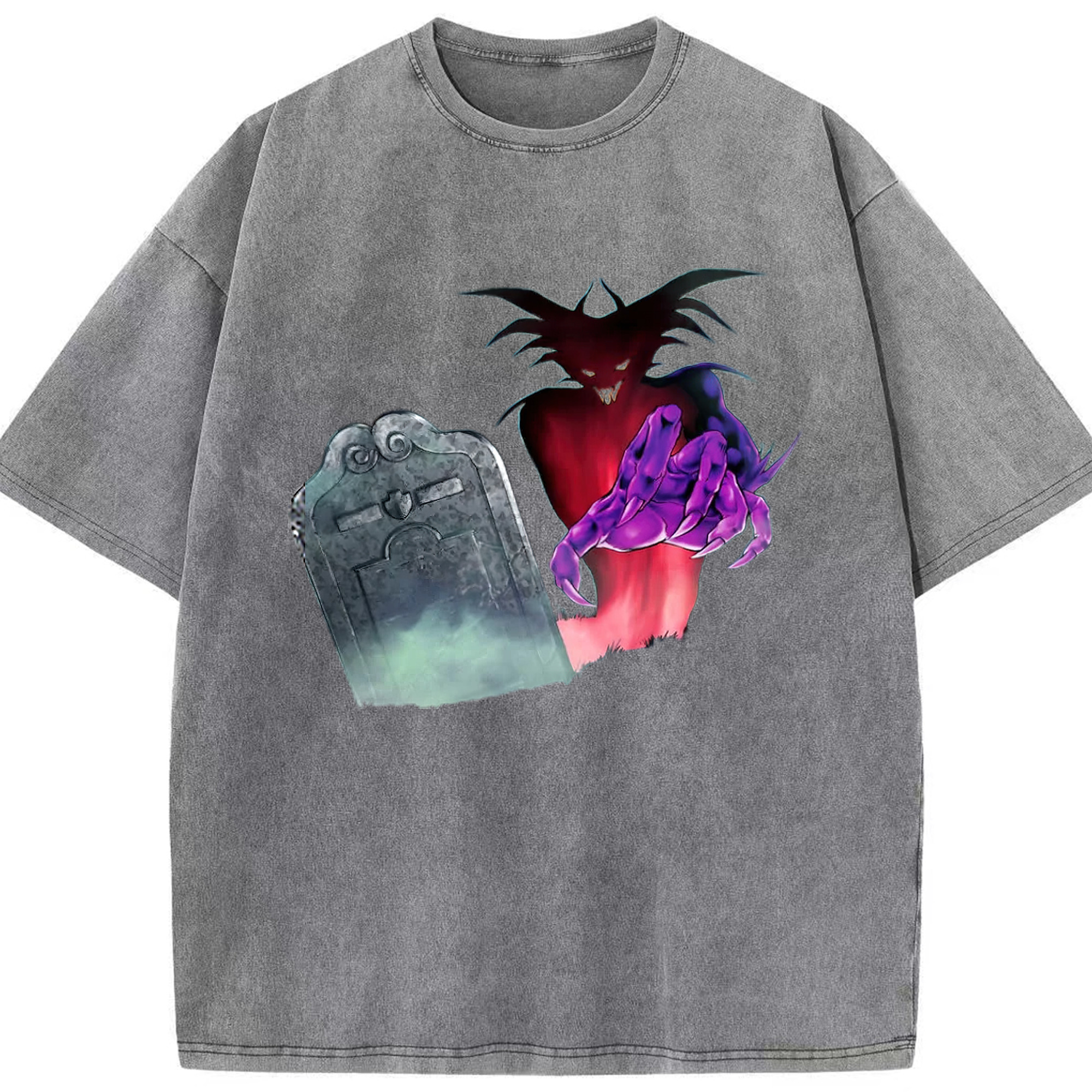 （画像用） 遊☆戯☆王 Yu-Gi-Oh! 綿100% ヴィンテージ風 半袖Tシャツ（フロントプリント）