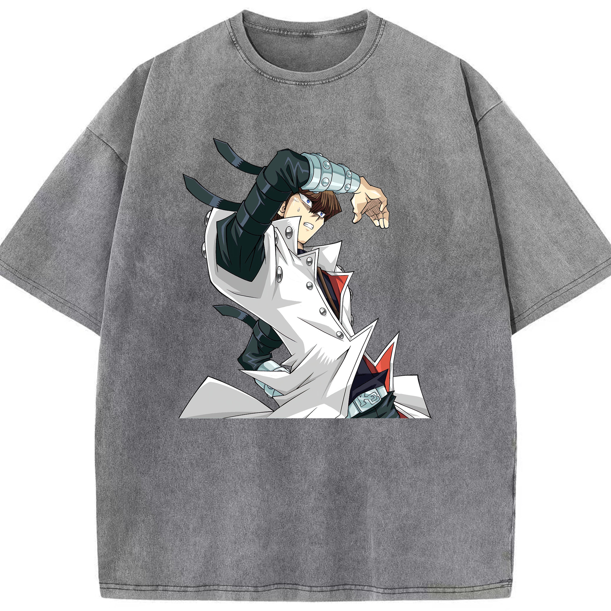 （画像用） 遊☆戯☆王 Yu-Gi-Oh! 綿100% ヴィンテージ風 半袖Tシャツ（フロントプリント）