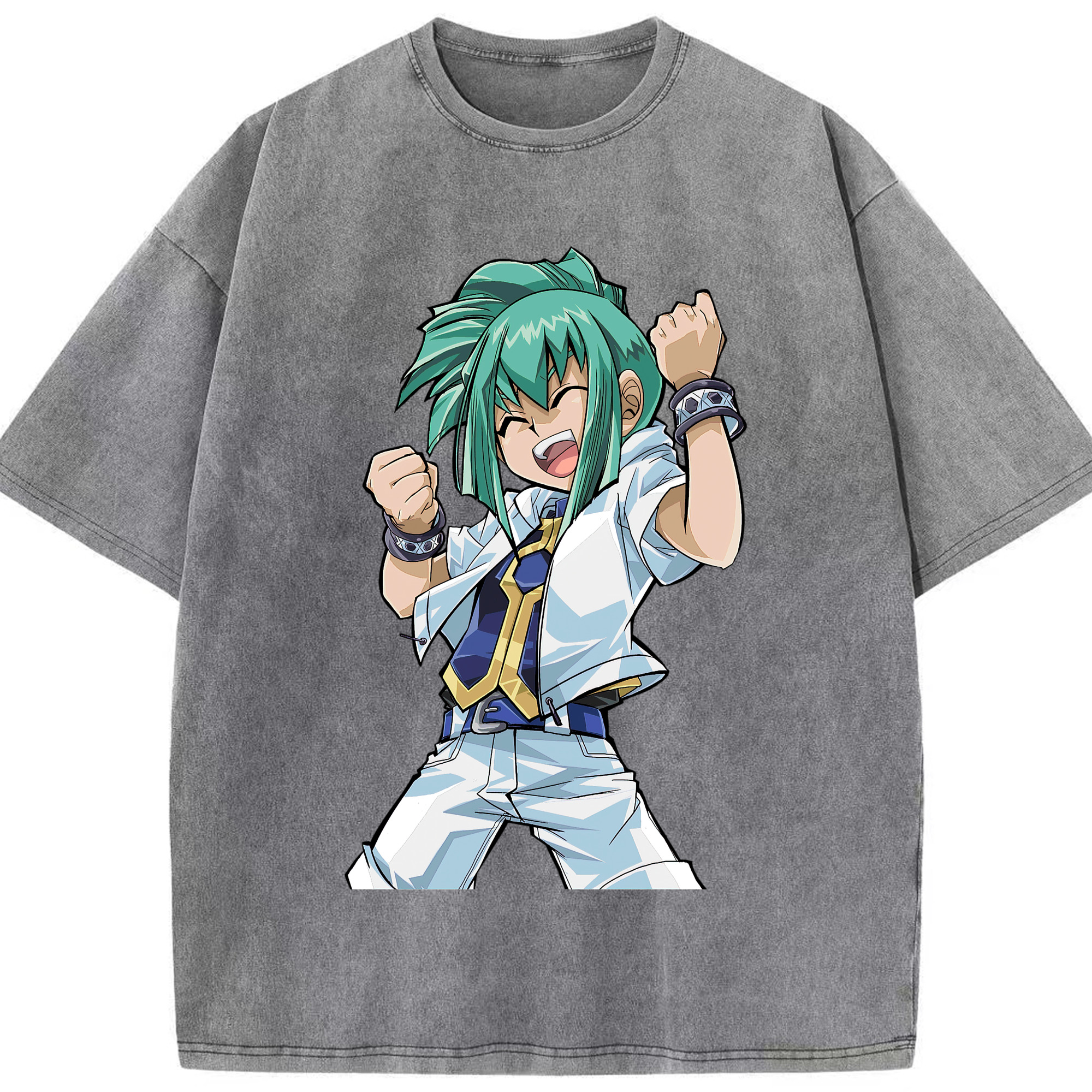 （画像用） 遊☆戯☆王 Yu-Gi-Oh! 綿100% ヴィンテージ風 半袖Tシャツ（フロントプリント）