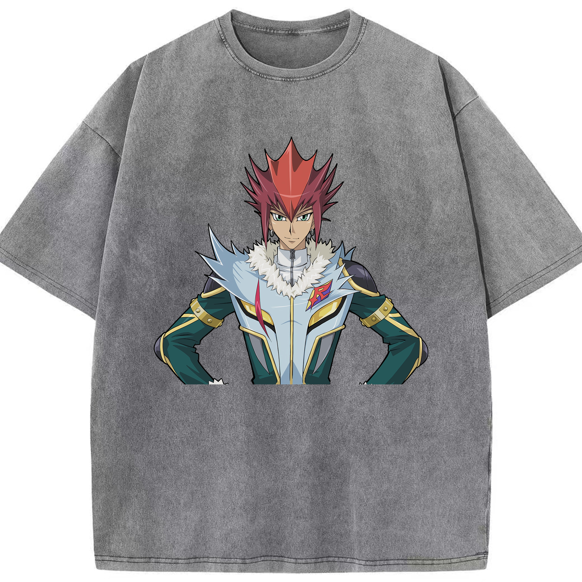 （画像用） 遊☆戯☆王 Yu-Gi-Oh! 綿100% ヴィンテージ風 半袖Tシャツ（フロントプリント）
