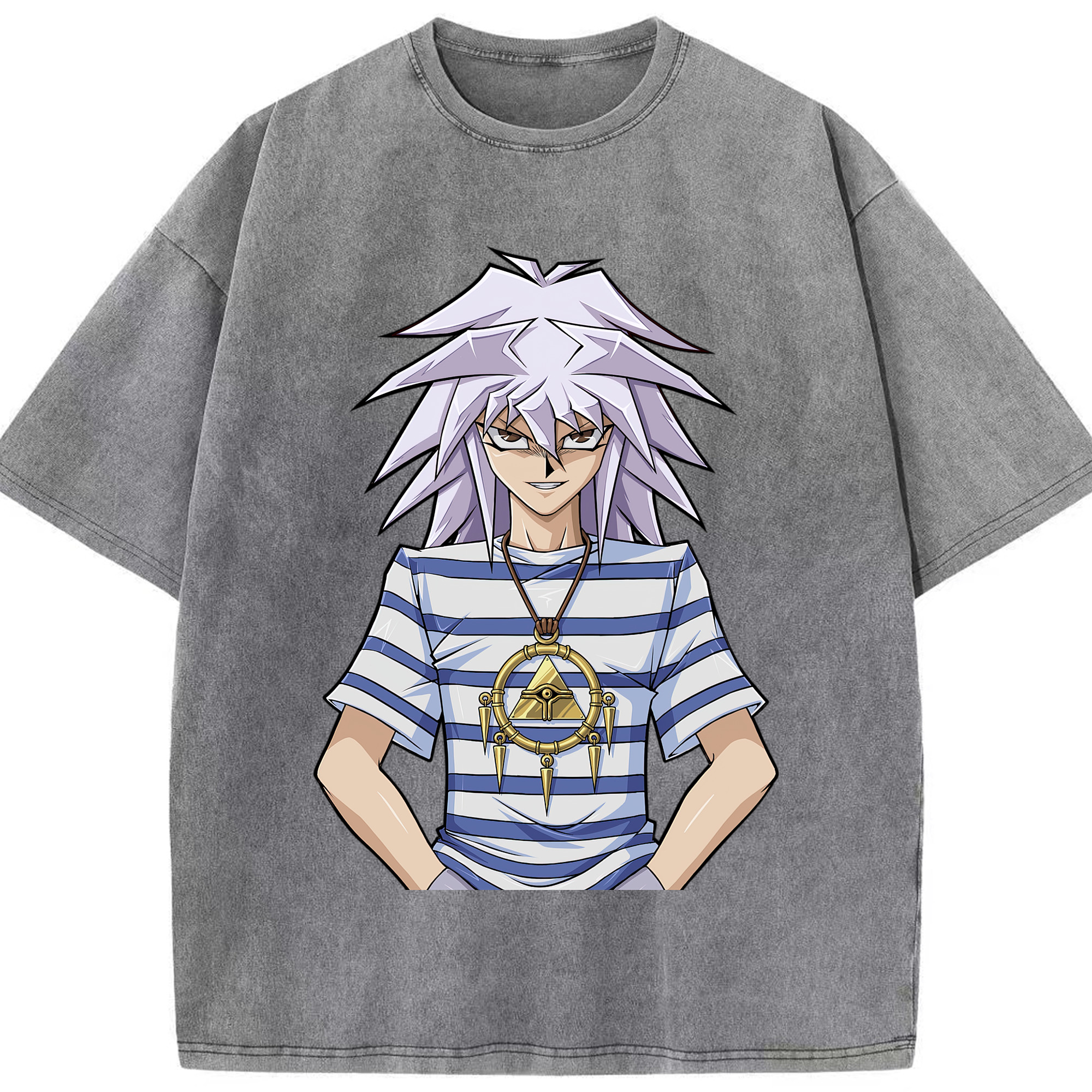 （画像用） 遊☆戯☆王 Yu-Gi-Oh! 綿100% ヴィンテージ風 半袖Tシャツ（フロントプリント）