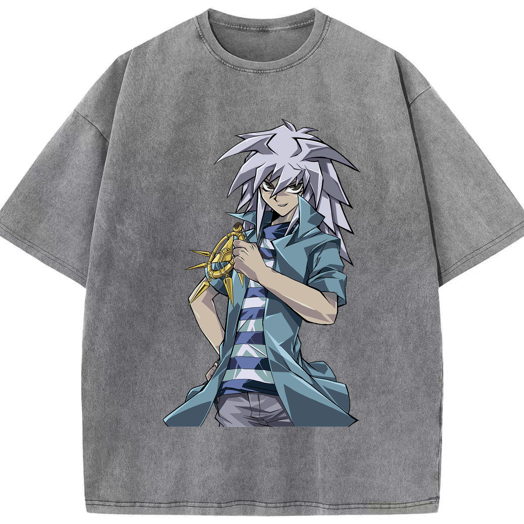 （画像用） 遊☆戯☆王 Yu-Gi-Oh! 綿100% ヴィンテージ風 半袖Tシャツ（フロントプリント）