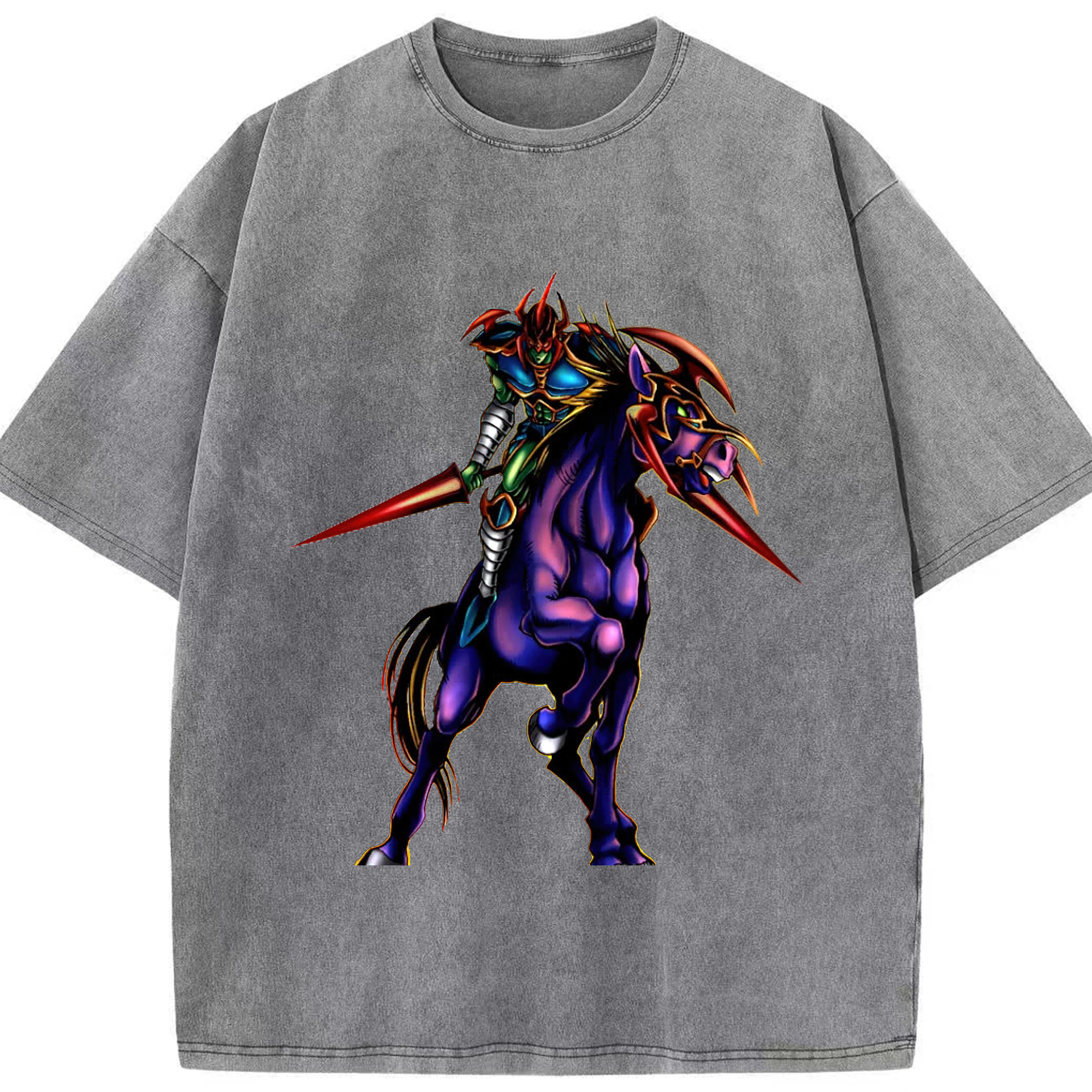 （画像用） 遊☆戯☆王 Yu-Gi-Oh! 綿100% ヴィンテージ風 半袖Tシャツ（フロントプリント）