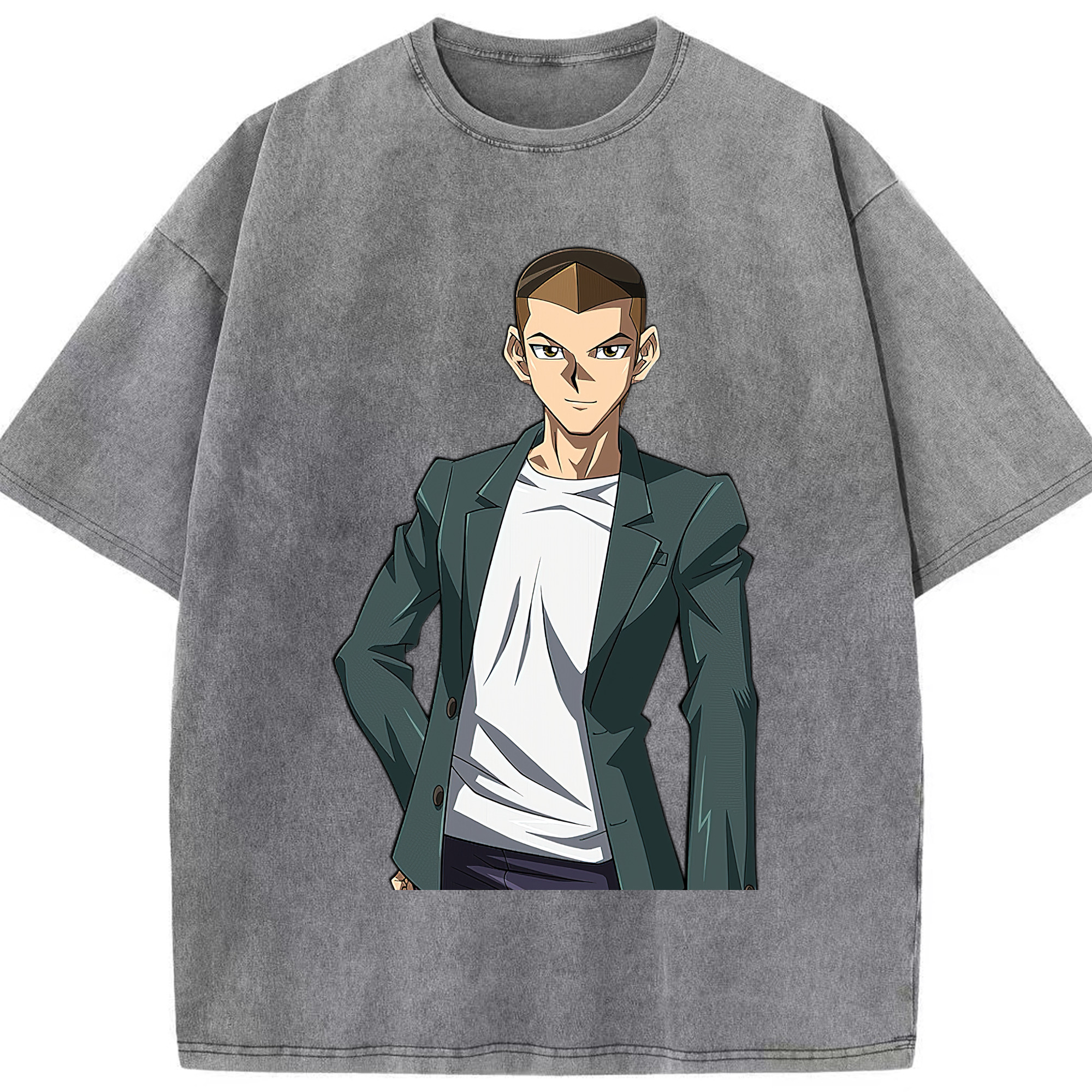 （画像用） 遊☆戯☆王 Yu-Gi-Oh! 綿100% ヴィンテージ風 半袖Tシャツ（フロントプリント）