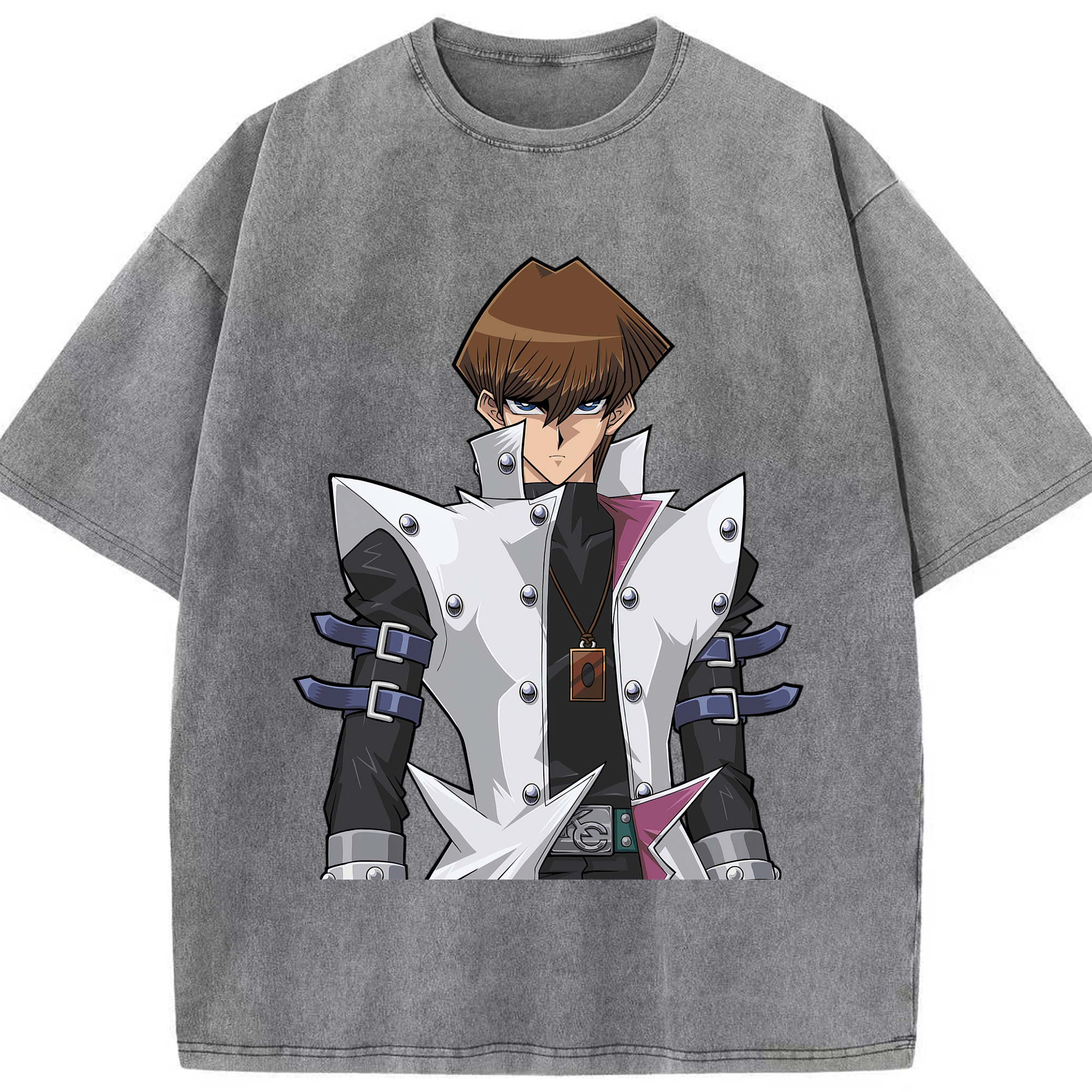 （画像用） 遊☆戯☆王 Yu-Gi-Oh! 綿100% ヴィンテージ風 半袖Tシャツ（フロントプリント）