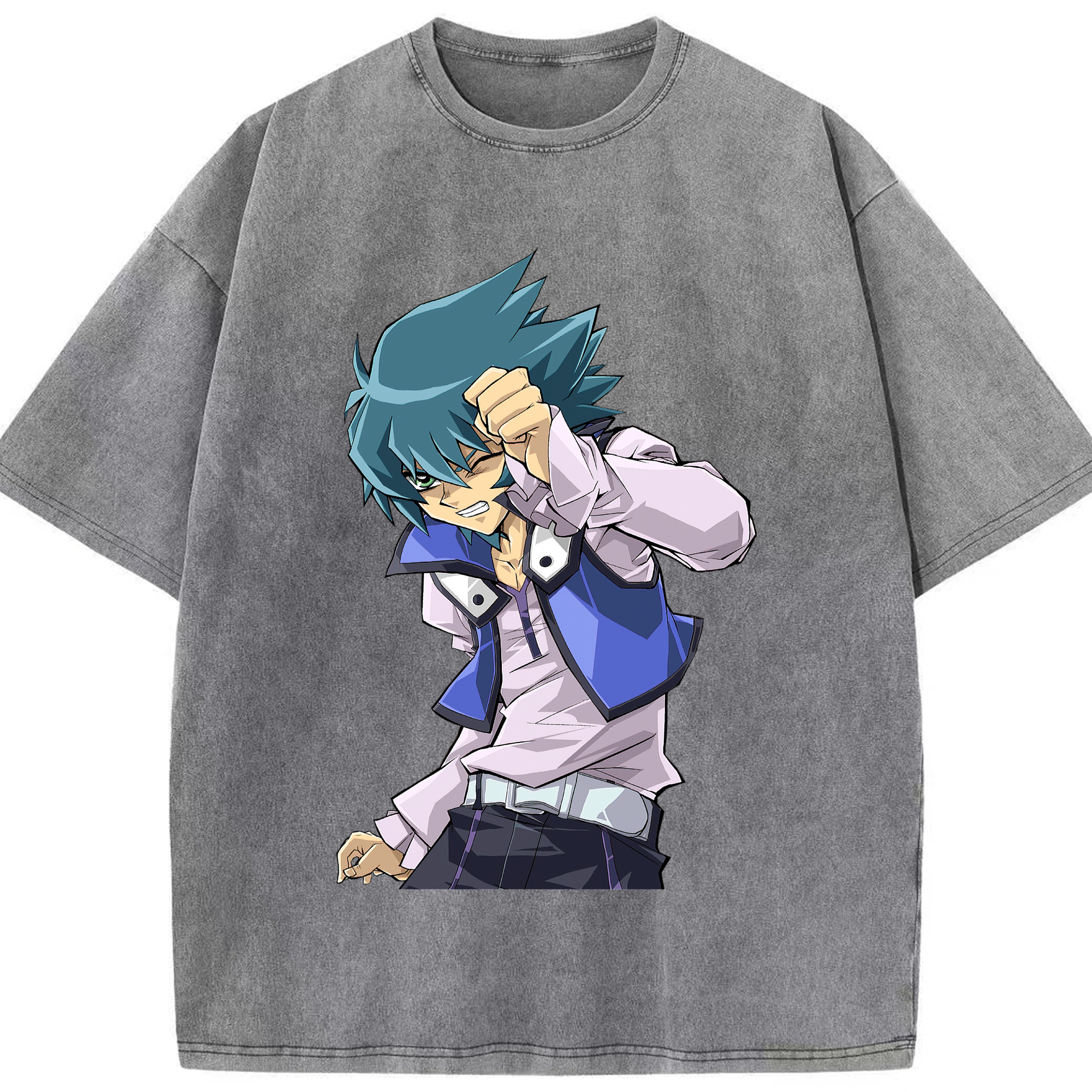 （画像用） 遊☆戯☆王 Yu-Gi-Oh! 綿100% ヴィンテージ風 半袖Tシャツ（フロントプリント）