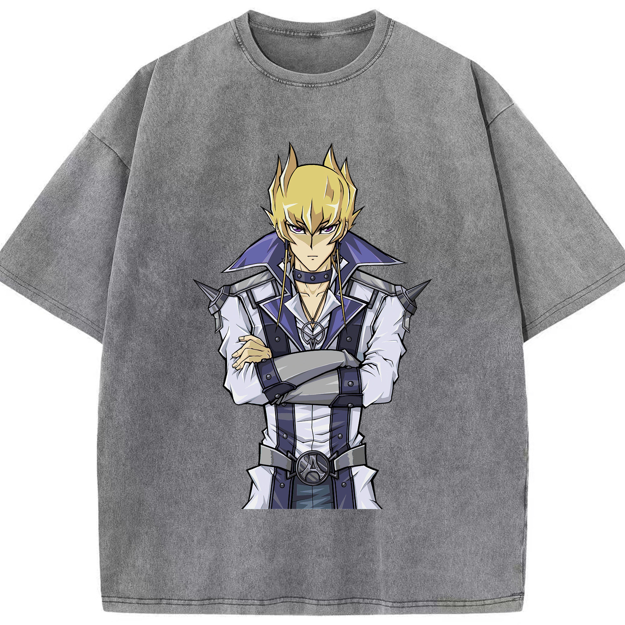（画像用） 遊☆戯☆王 Yu-Gi-Oh! 綿100% ヴィンテージ風 半袖Tシャツ（フロントプリント）
