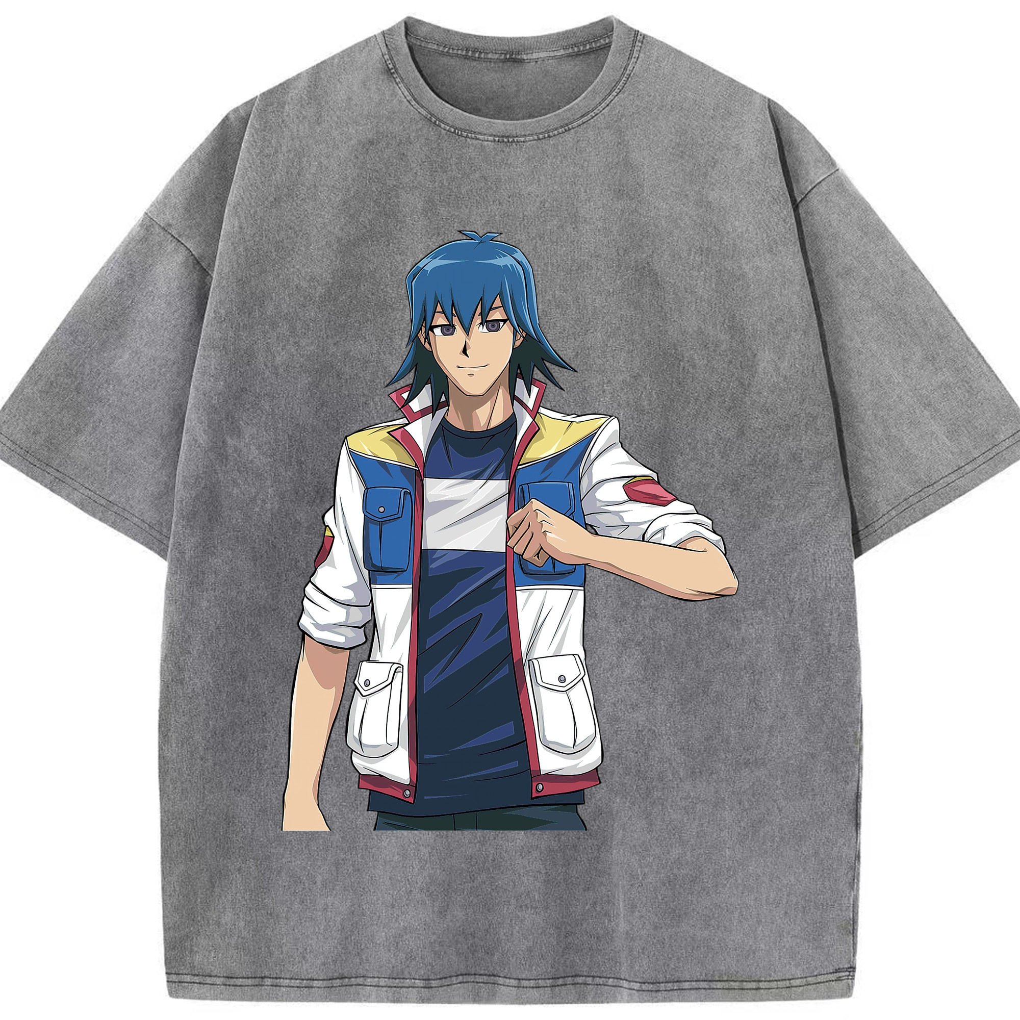 （画像用） 遊☆戯☆王 Yu-Gi-Oh! 綿100% ヴィンテージ風 半袖Tシャツ（フロントプリント）