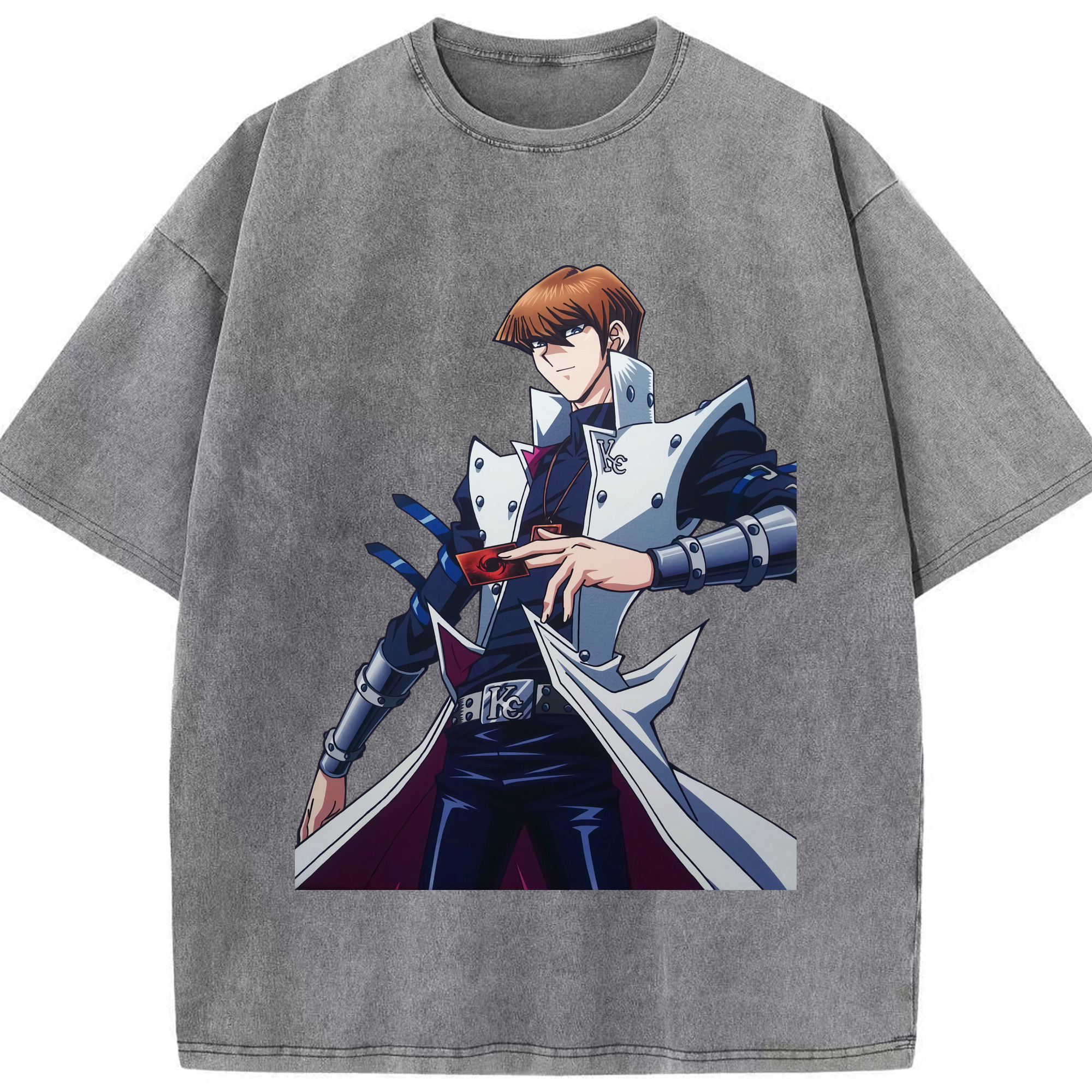 （画像用） 遊☆戯☆王 Yu-Gi-Oh! 綿100% ヴィンテージ風 半袖Tシャツ（フロントプリント）