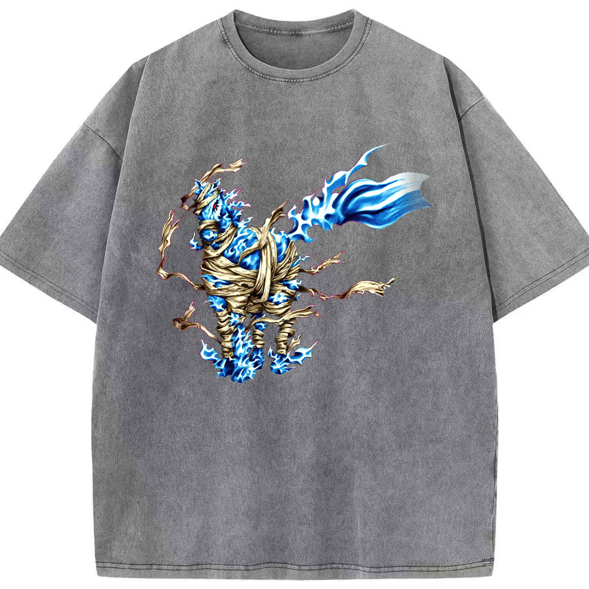 （画像用） 遊☆戯☆王 Yu-Gi-Oh! 綿100% ヴィンテージ風 半袖Tシャツ（フロントプリント）