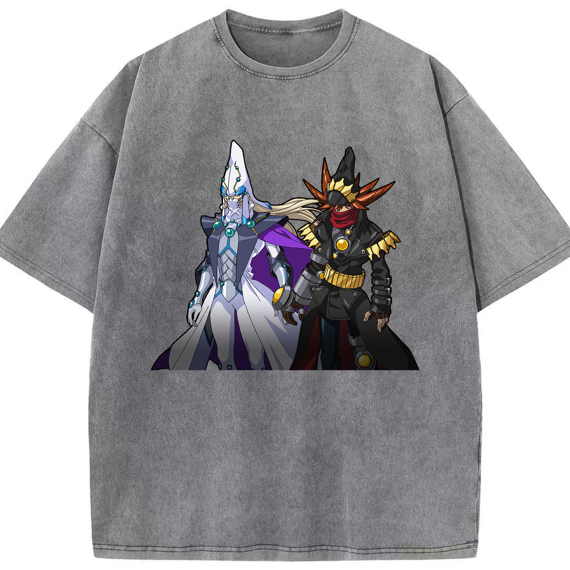 （画像用） 遊☆戯☆王 Yu-Gi-Oh! 綿100% ヴィンテージ風 半袖Tシャツ（フロントプリント）