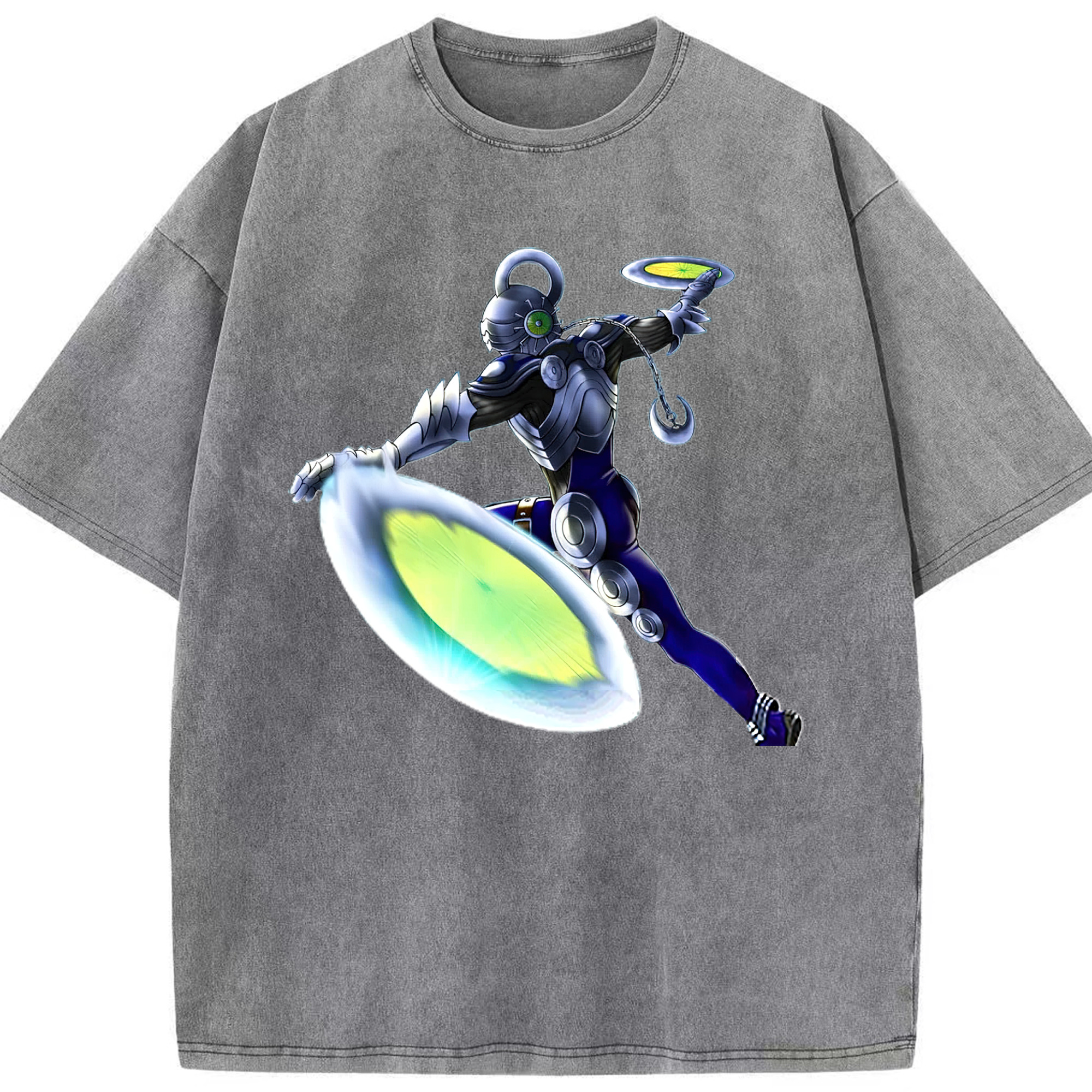 （画像用） 遊☆戯☆王 Yu-Gi-Oh! 綿100% ヴィンテージ風 半袖Tシャツ（フロントプリント）