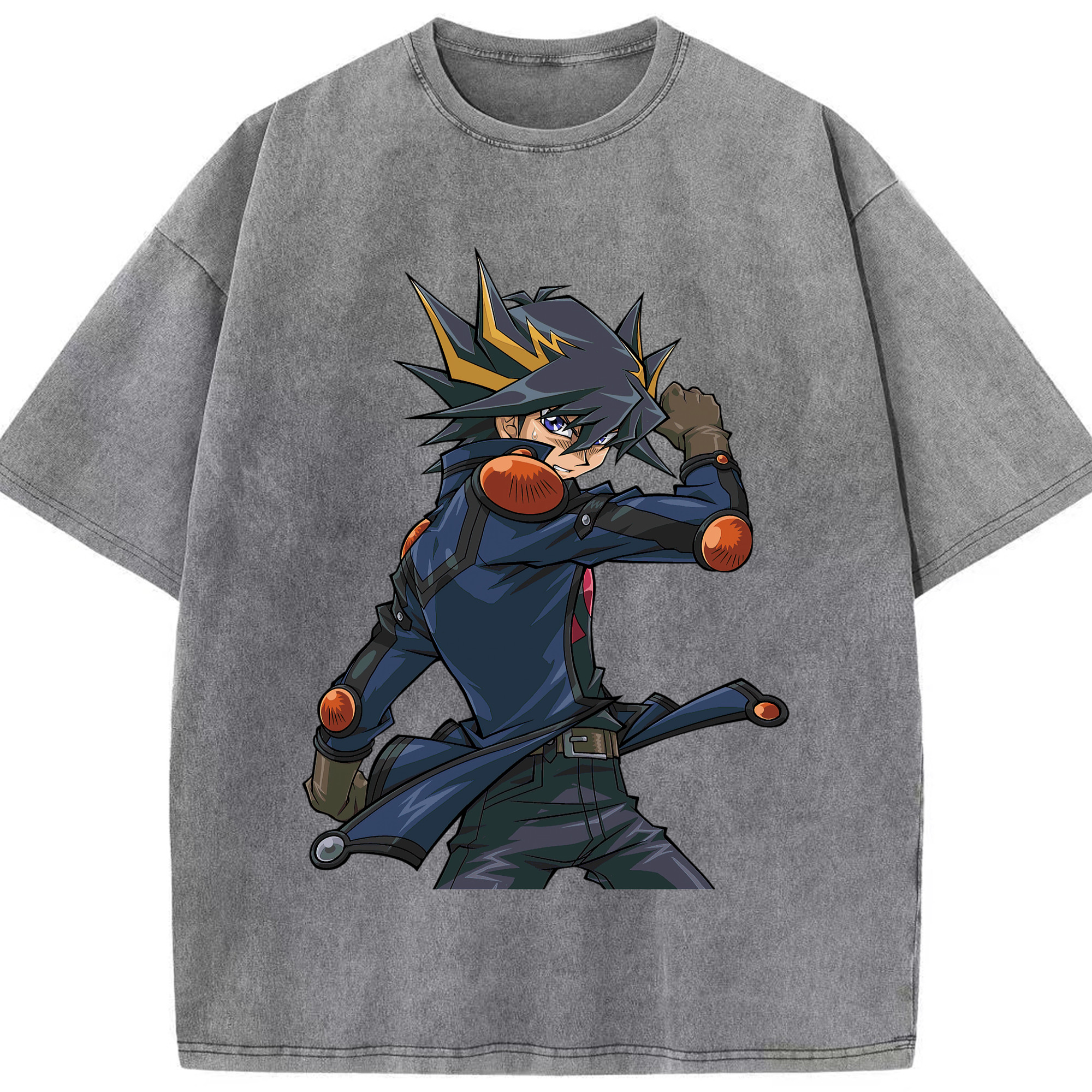（画像用） 遊☆戯☆王 Yu-Gi-Oh! 綿100% ヴィンテージ風 半袖Tシャツ（フロントプリント）