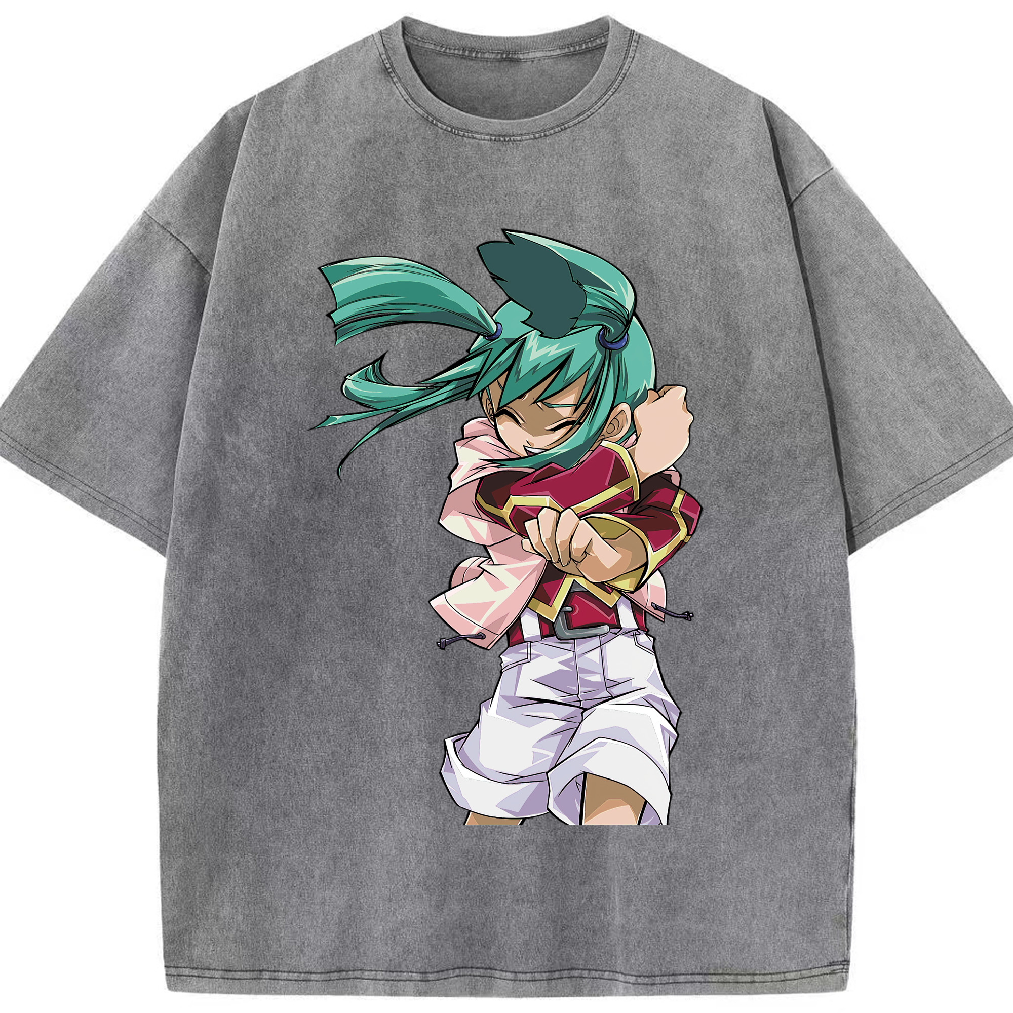 （画像用） 遊☆戯☆王 Yu-Gi-Oh! 綿100% ヴィンテージ風 半袖Tシャツ（フロントプリント）